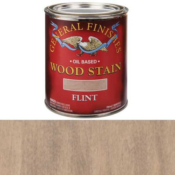 product: General Finishes Wood Stain - Oil Based - Flint - Quart shown
