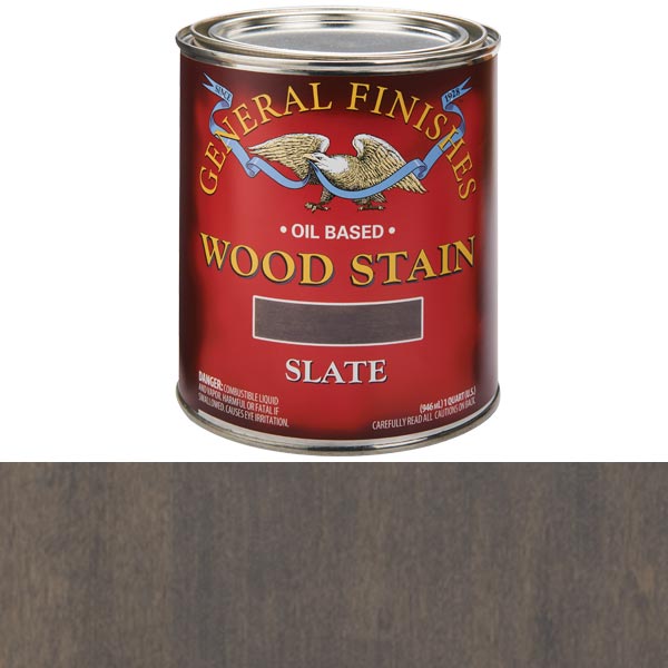 product: General Finishes Wood Stain - Oil Based - Slate - Quart shown