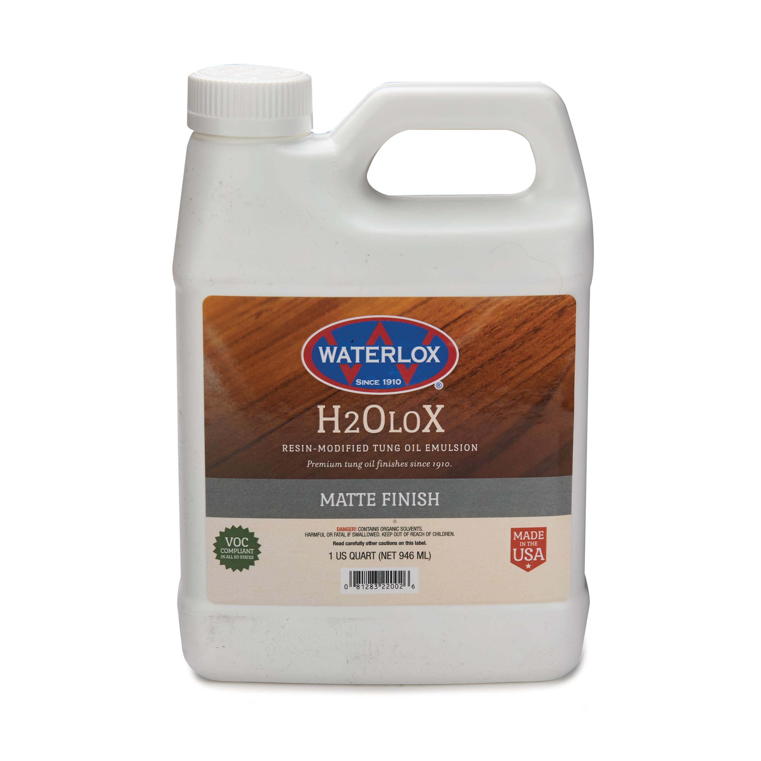 product: Waterlox H2OLOX Wood Finish - Water Based - Matte - Quart shown