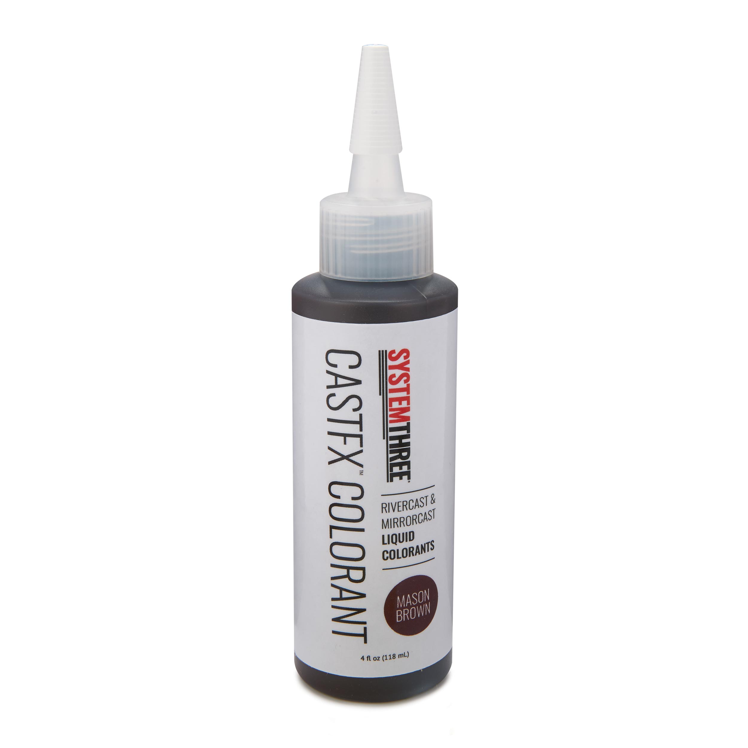 product: System Three CastFX Liquid Colorant - Mason Brown - 4 oz shown