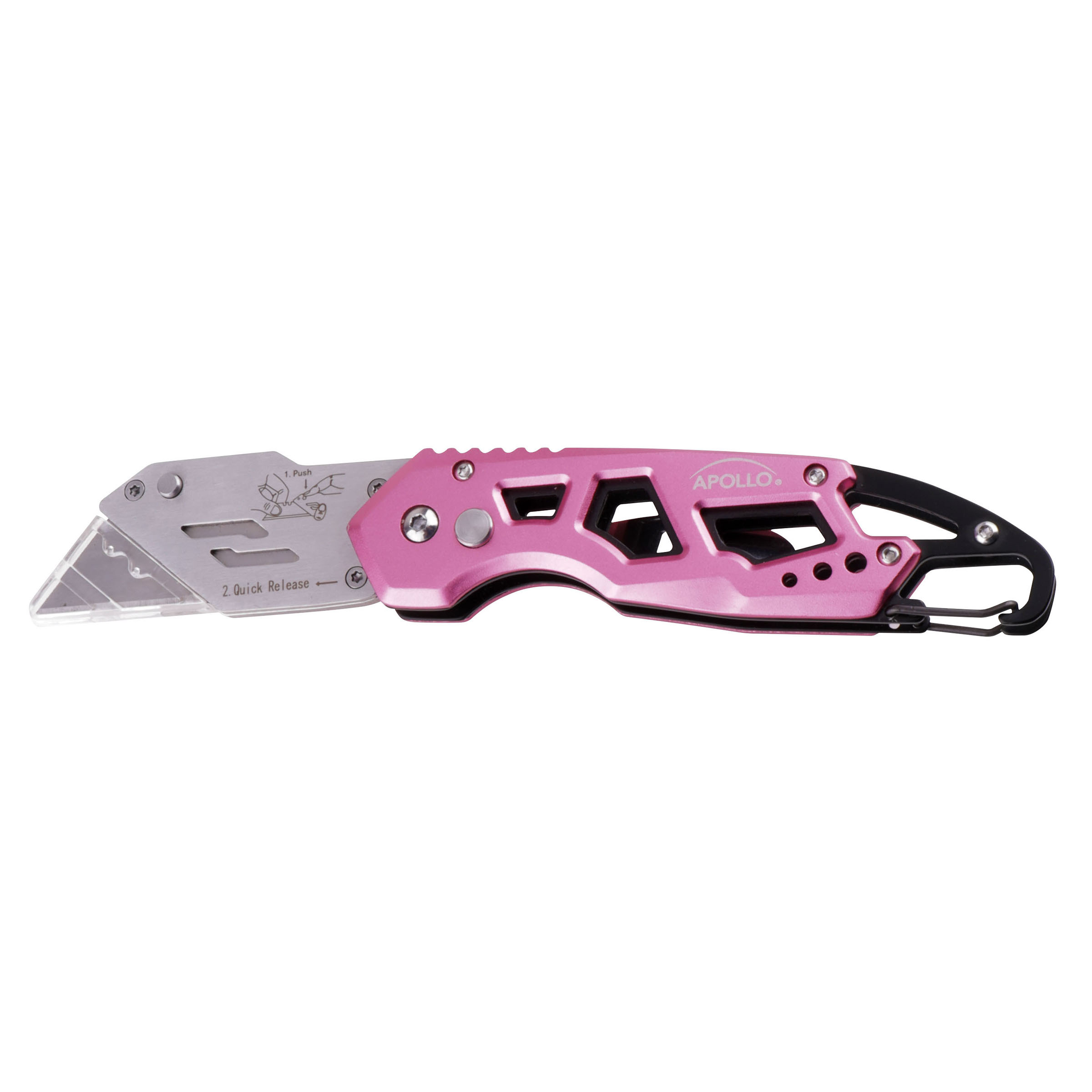 product: Apollo Tools Foldable Knife - Pink shown