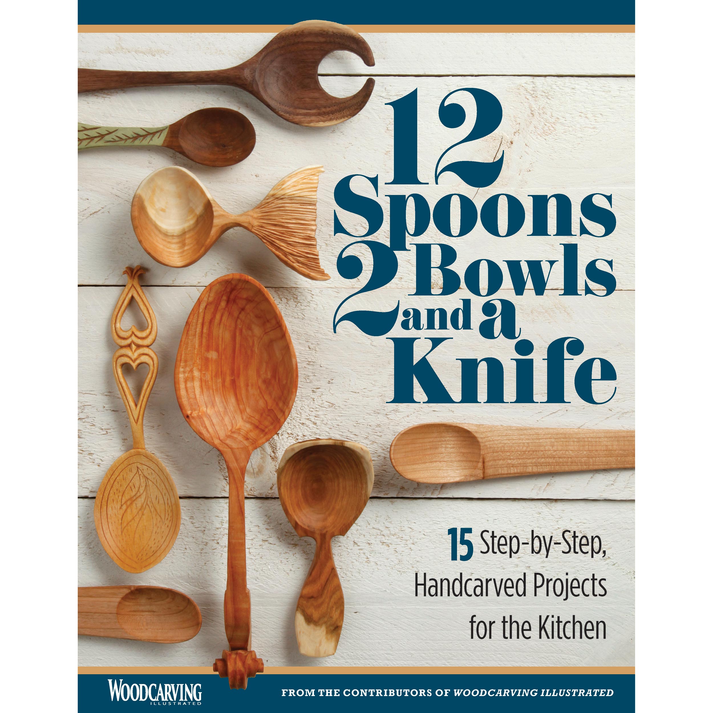 product: Fox Chapel 12 Spoons 2 Bowls and a Knife shown