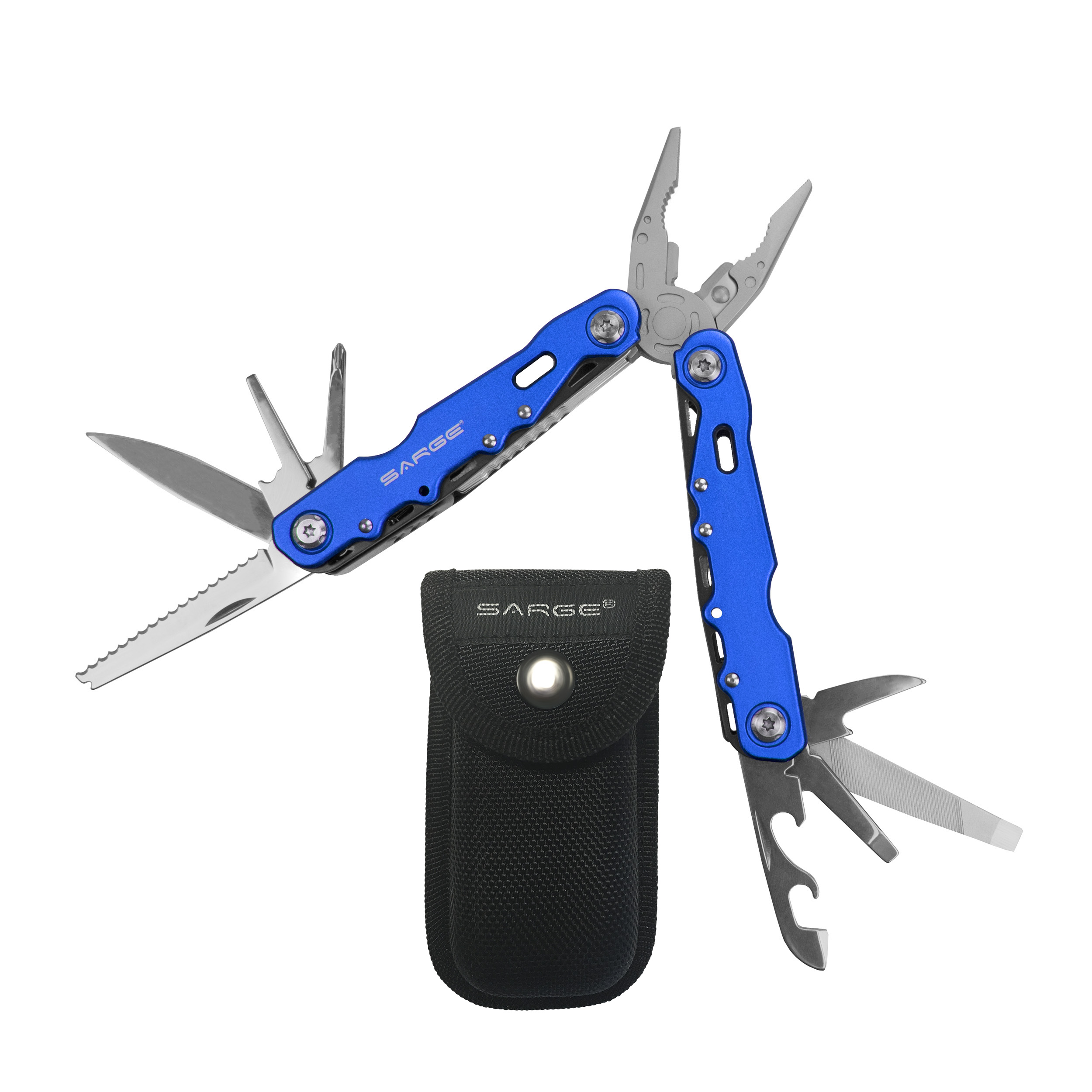 product: Sarge Force - Multi-Tool, Blue shown