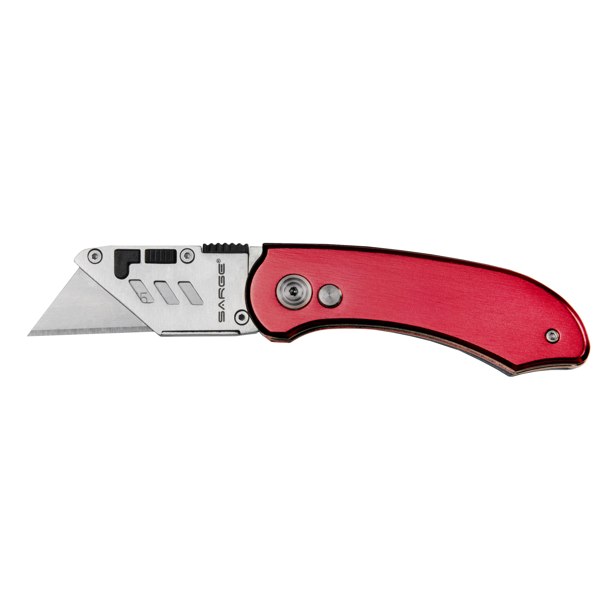 product: Sarge Switch - Utility Knife, SK5 Steel, Red shown