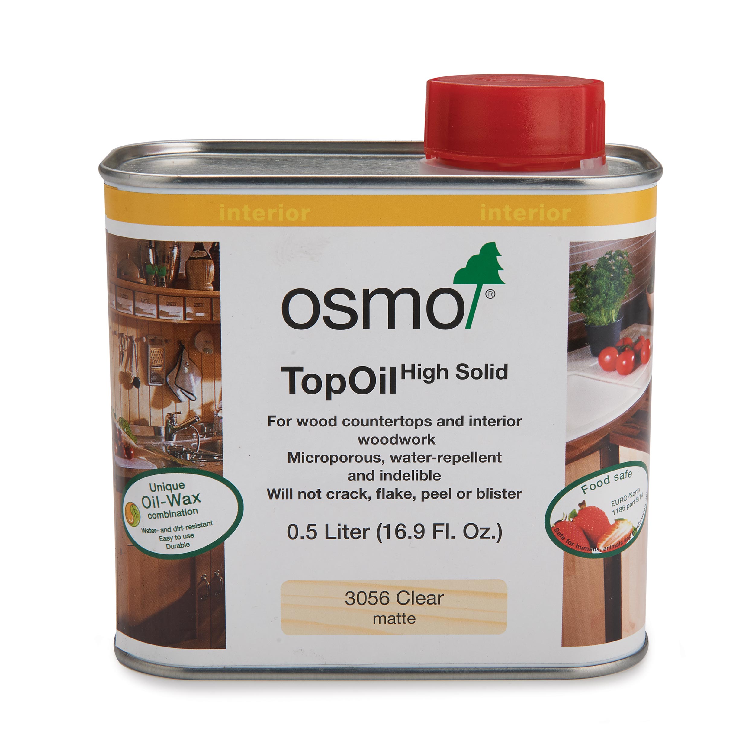 product: osmo Top Oil - 3056 Clear - Matte - Solvent Based - .5 L shown