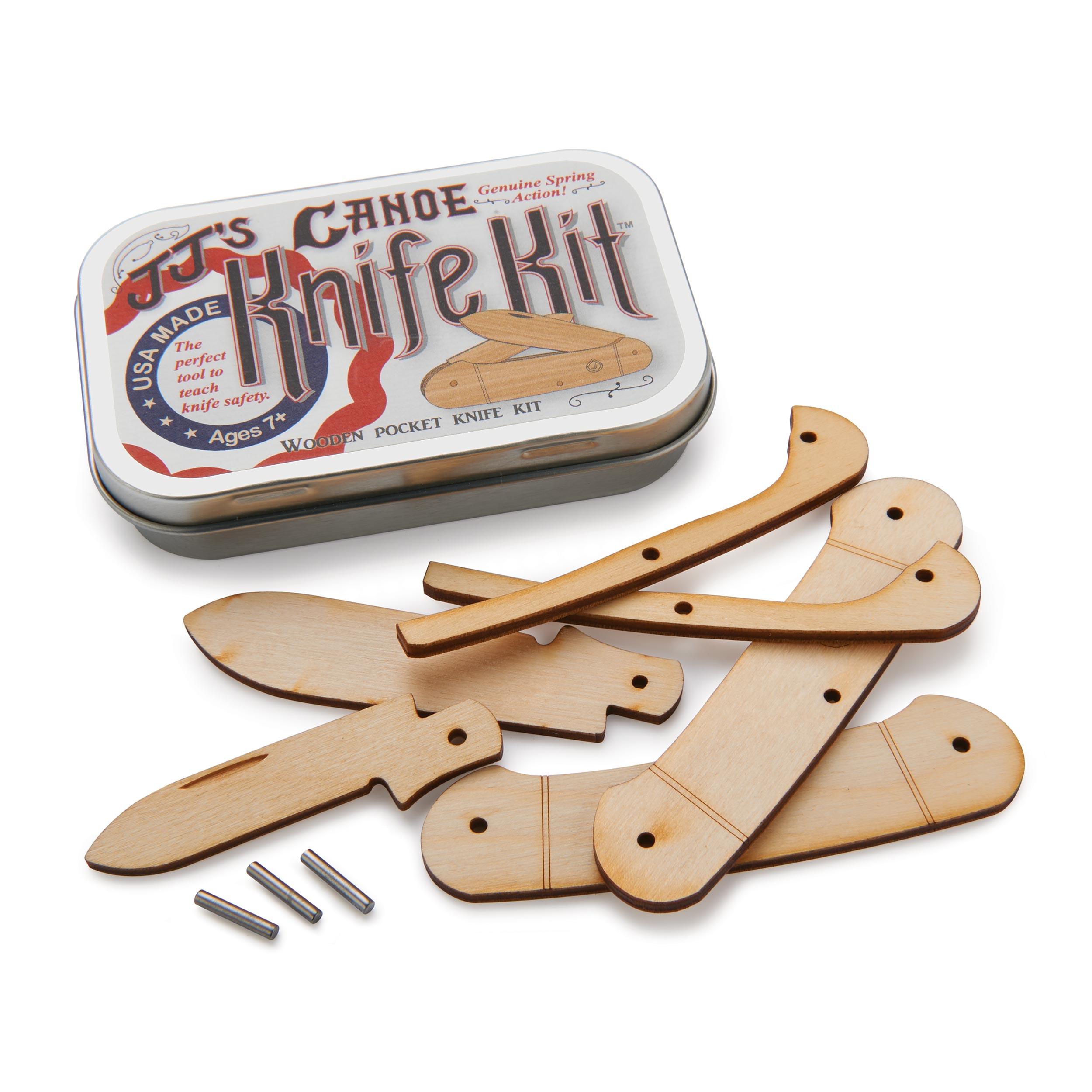 product: Channel Craft Woodcraft Canoe Knife Kit shown