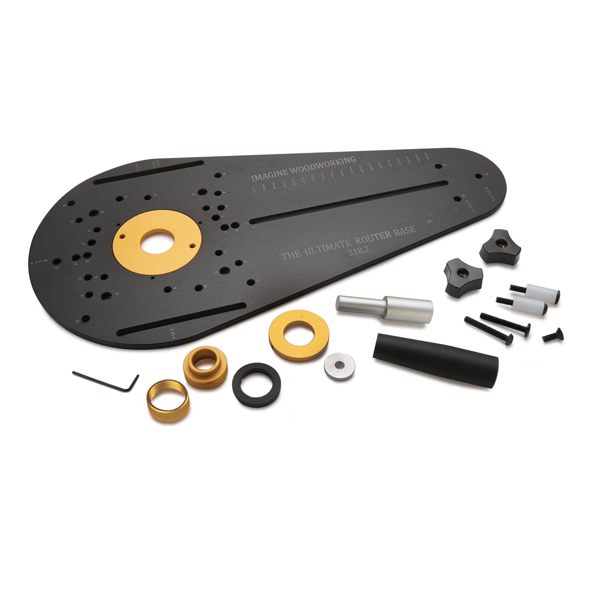 product: Imagine Woodworking Ultimate Router Base System Kit shown