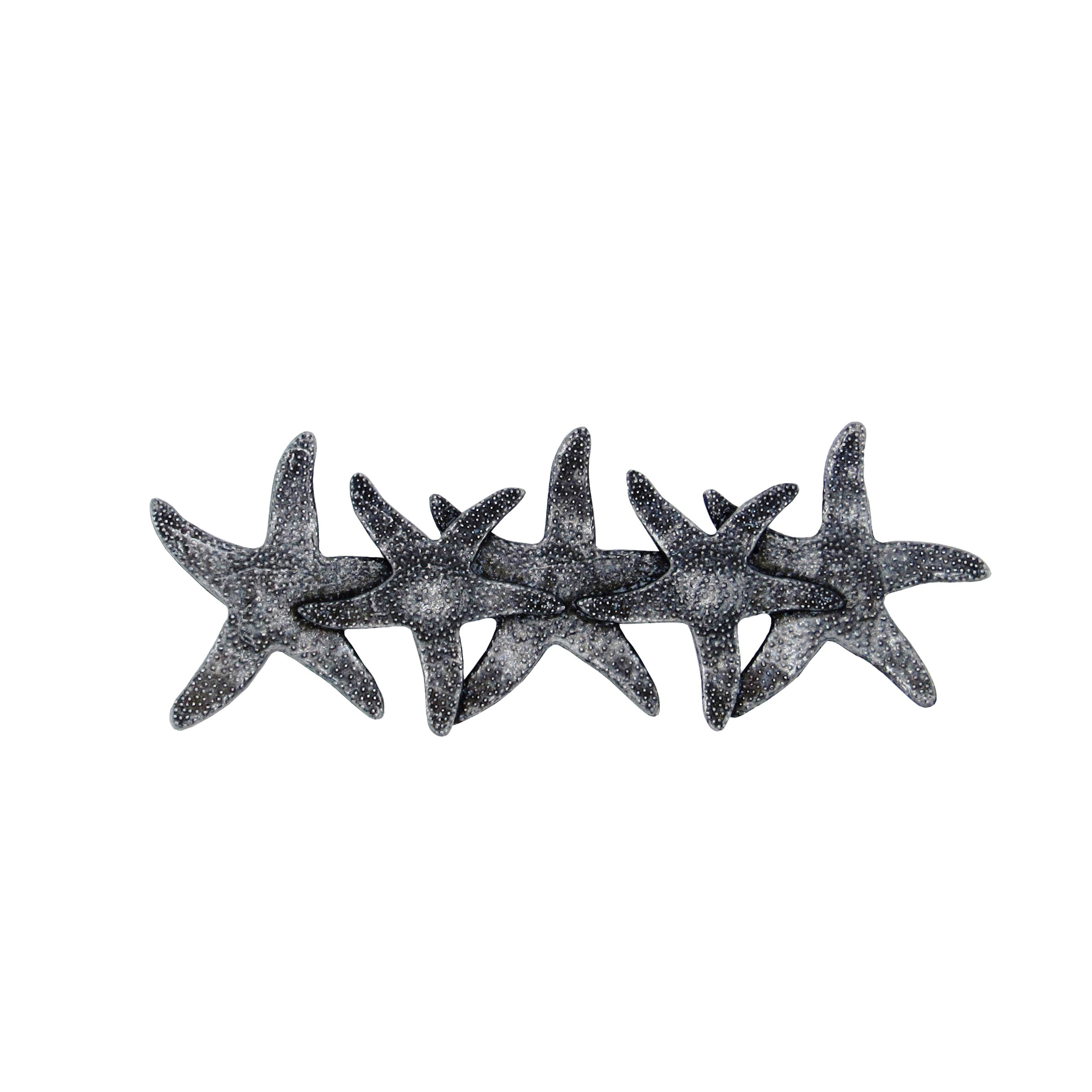 product: Buck Snort Lodge Starfish  Pull, Pewter Oxide shown