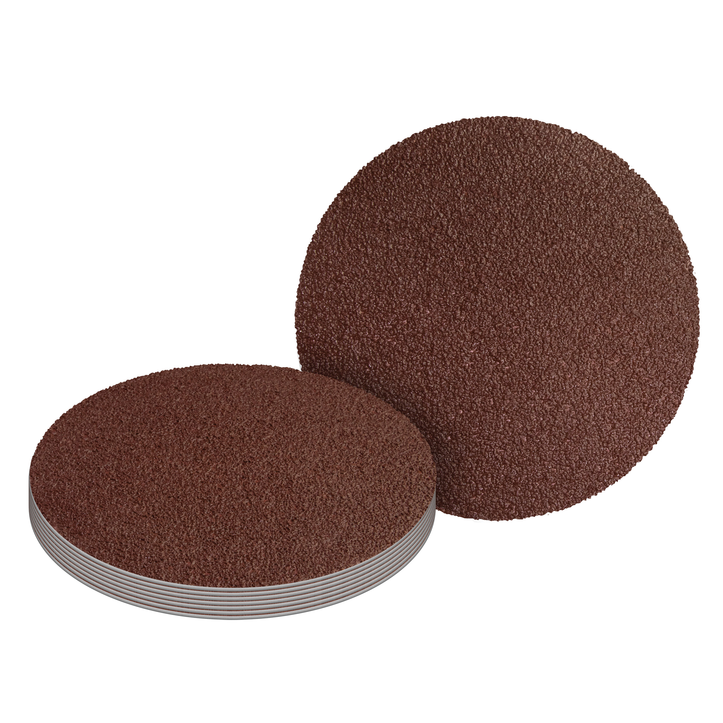 product: Arbortech 100 mm Assorted Hook and Loop Sanding Disc - 60 Grit - 8 Piece shown