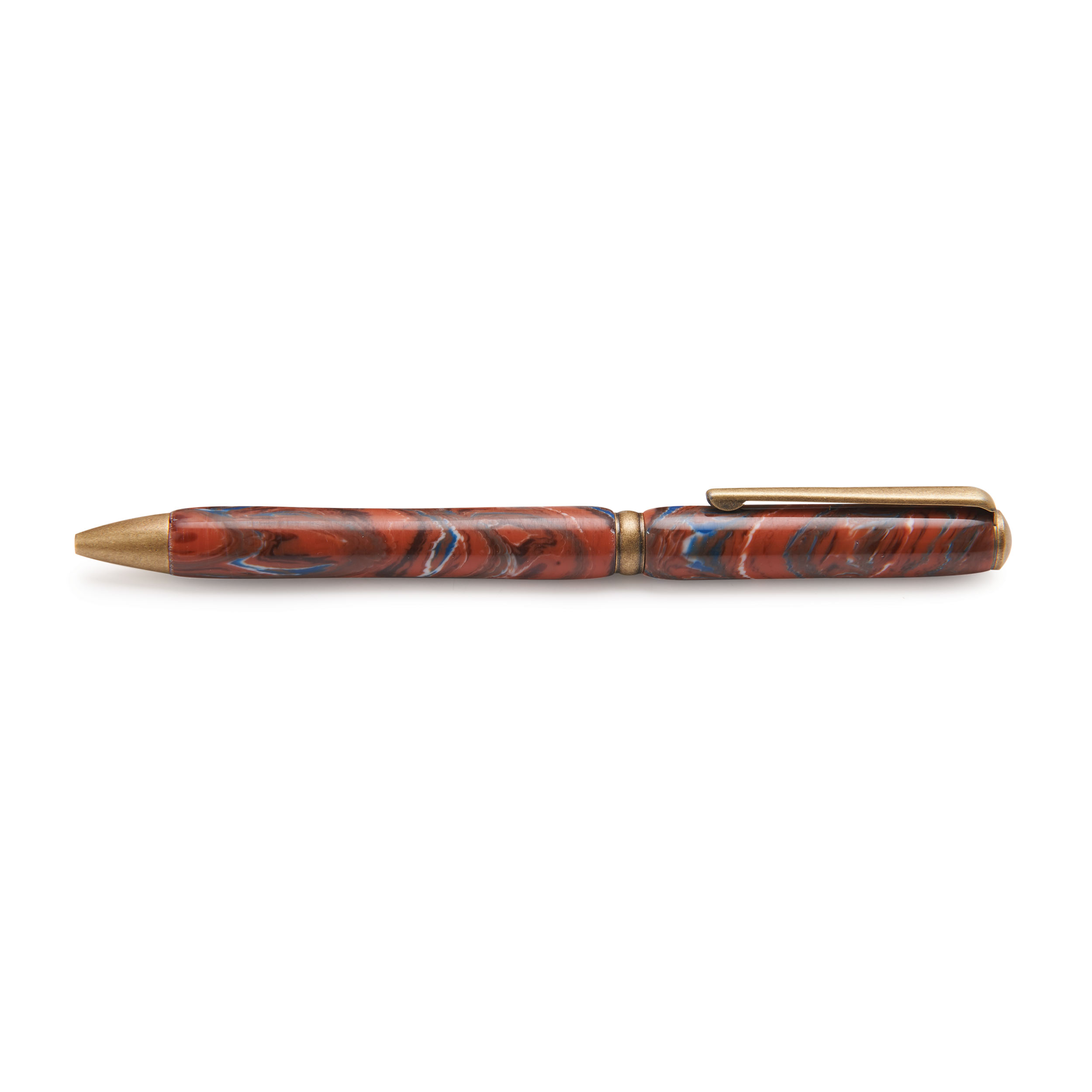 product: WoodRiver 7 mm Slim Style Ballpoint Pen Kit - Antique Gold shown
