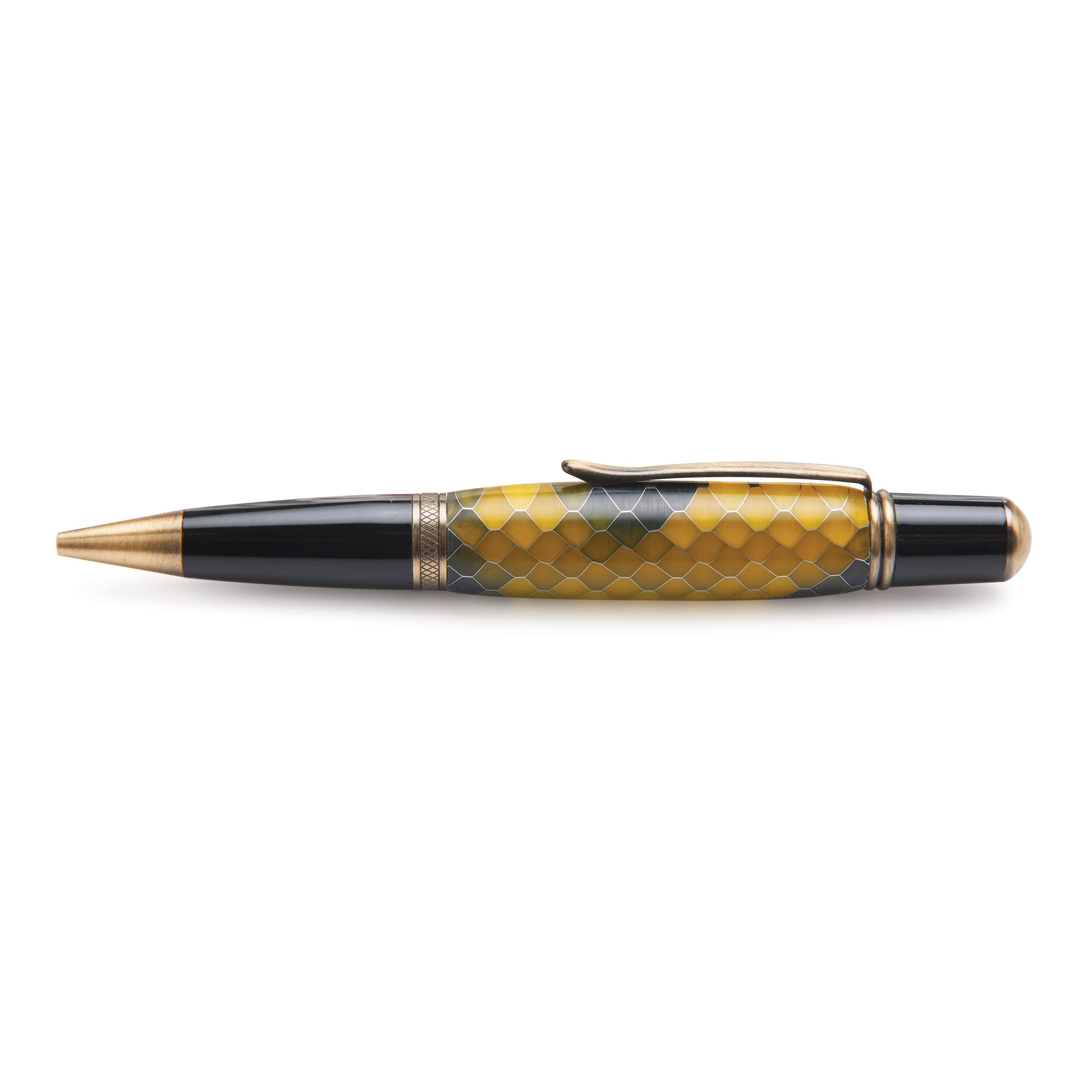 product: WoodRiver Wall Street II Ballpoint Pen Kit - Antique Gold shown