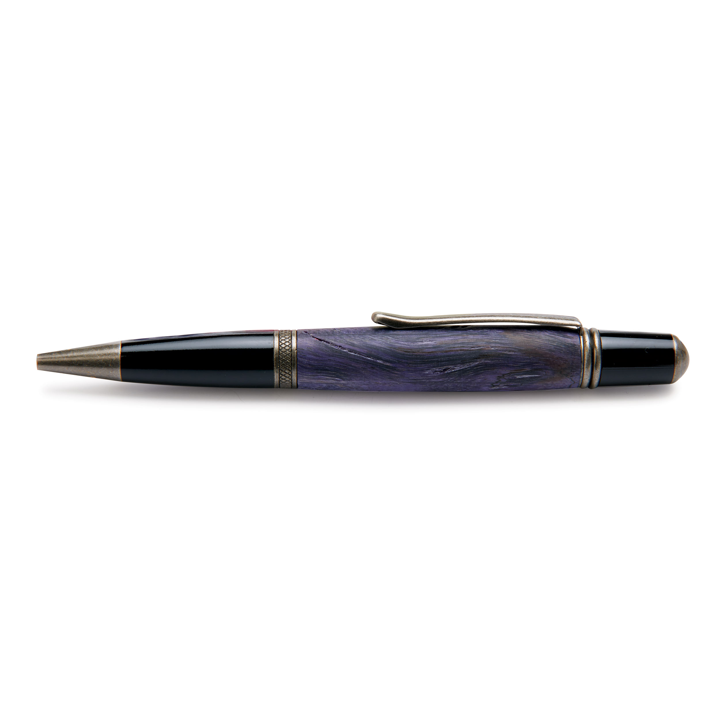 product: WoodRiver Wall Street II Ballpoint Pen Kit - Antique Nickel shown