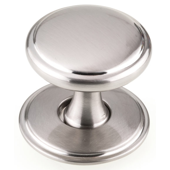 product: Richelieu Round Tapered Base Transitional Knob with Removable Backplate - 1-9/16