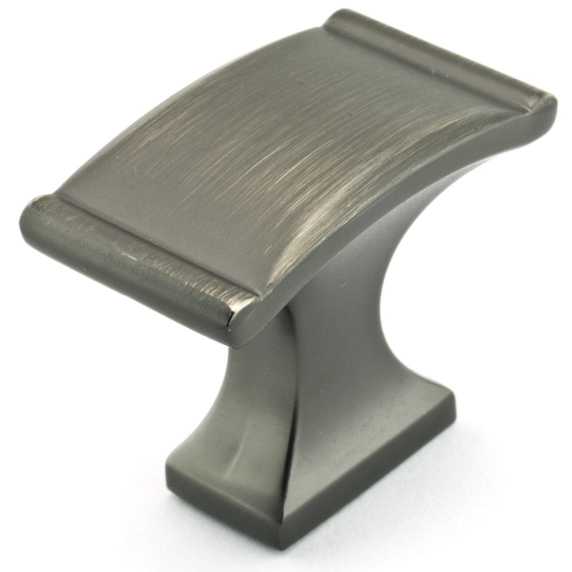 product: Richelieu Traditional Knob, 1-3/8 in x 25/32-in, Antique Nickel shown
