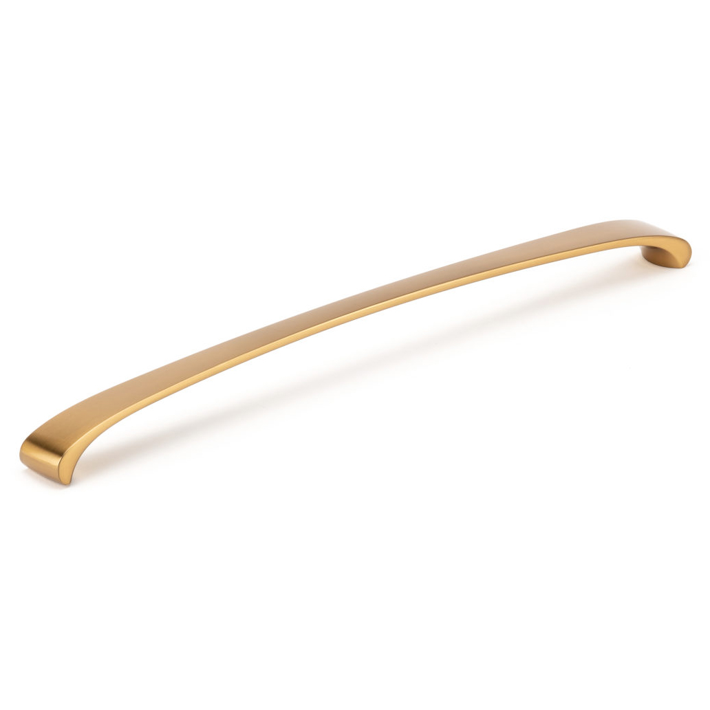 product: Richelieu Modern Drawer Pull - Brushed Aurum Gold - 12-5/8