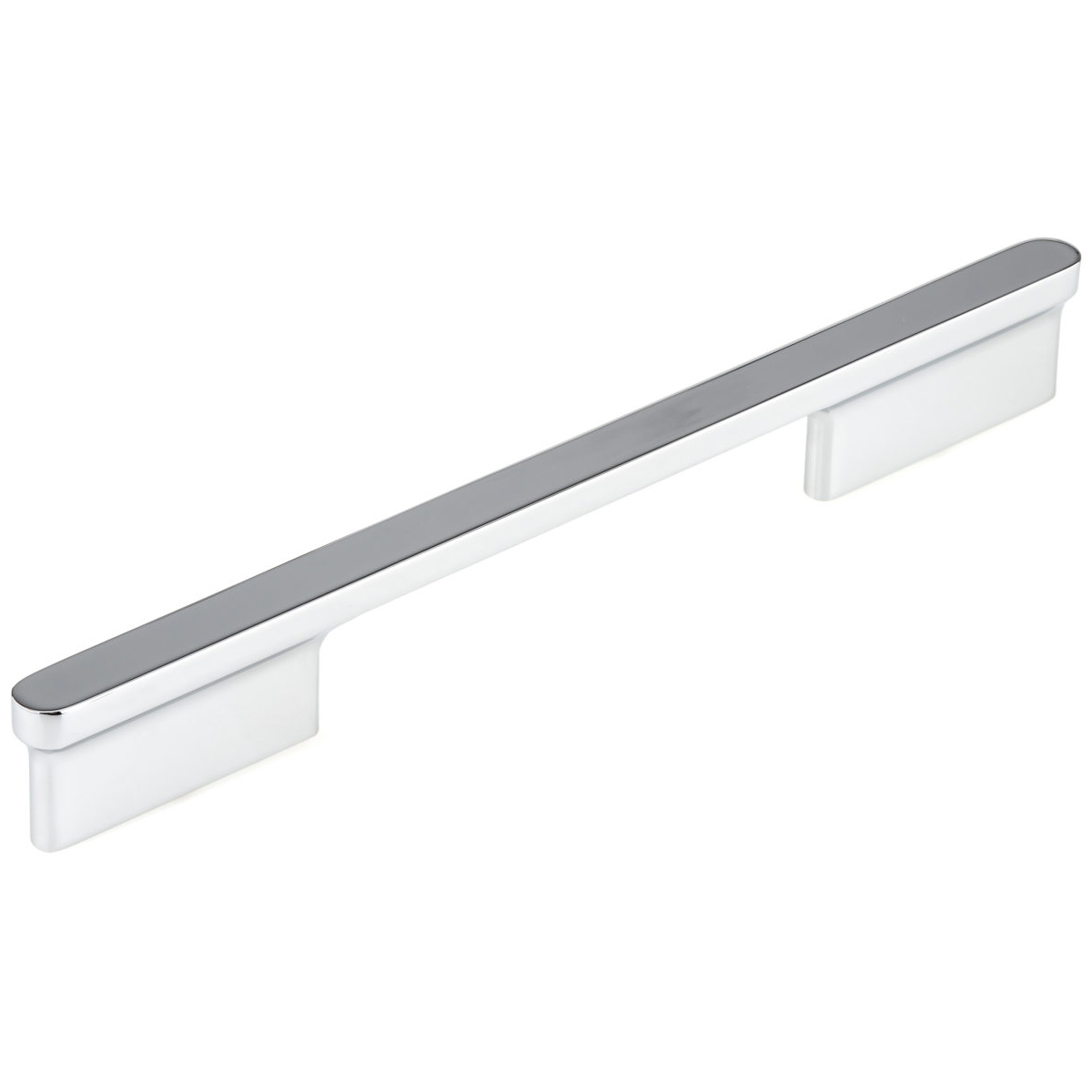 product: Richelieu Contemporary Pull with Rounded Ends and Elongated Posts - 6-5/16