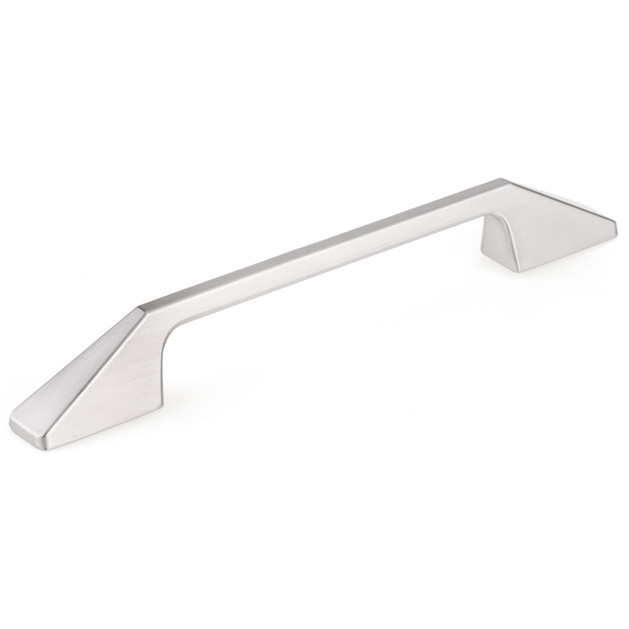 product: Richelieu Contemporary Pull with Flared Geometric Posts - 6-5/16