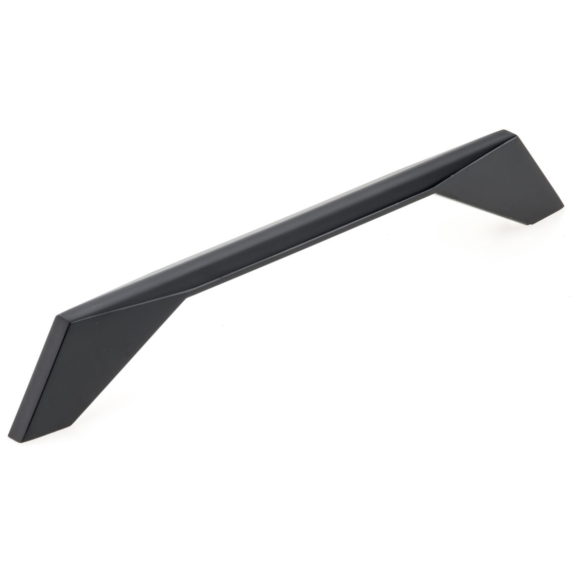 product: Richelieu Contemporary Pull with Flared Geometric Posts - 6-5/16