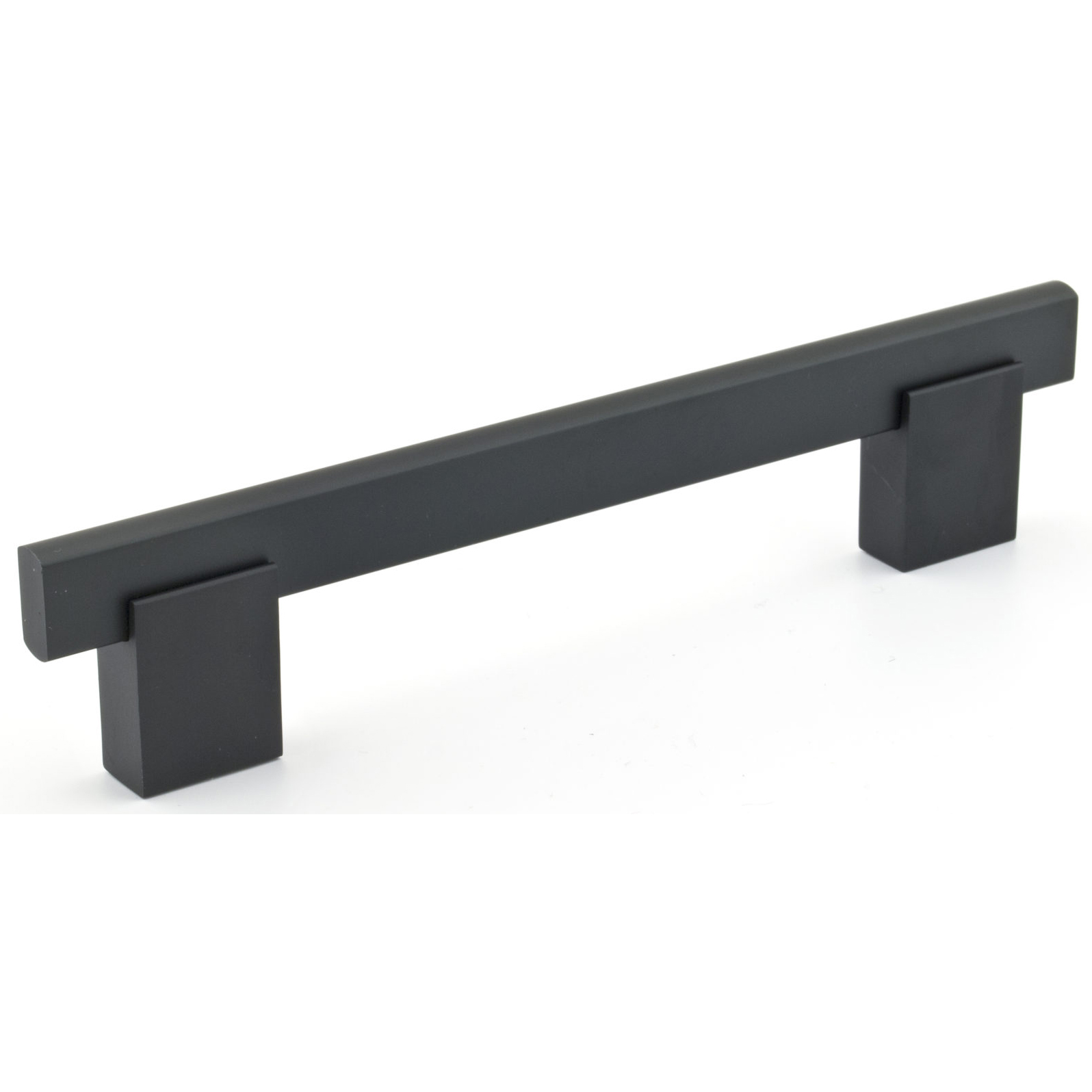 product: Richelieu Contemporary Rectangular Bar Pull - Matte Black - 5-1/16