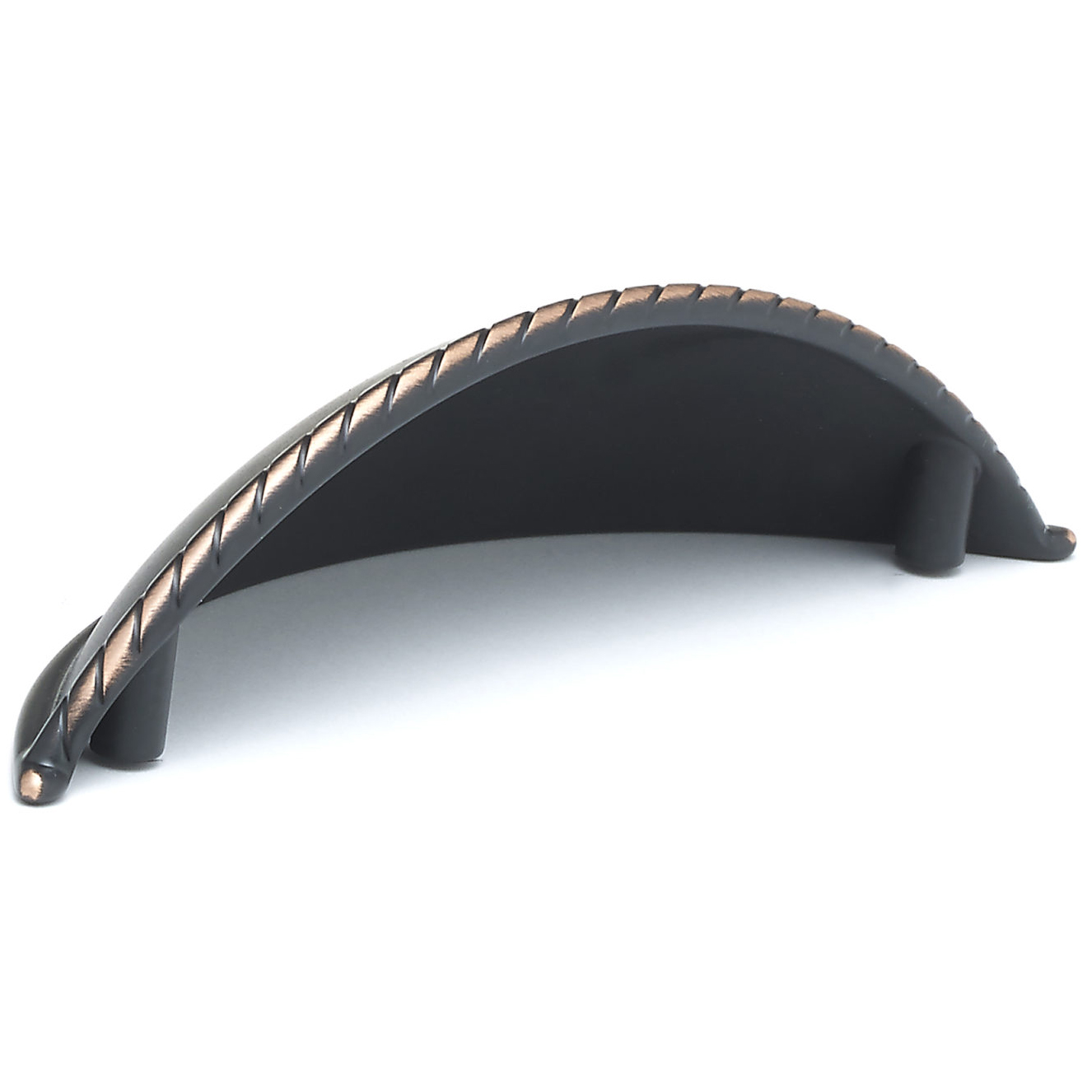 product: Richelieu Traditional Cup Pull with Braided Rope Detail - 3-3/4