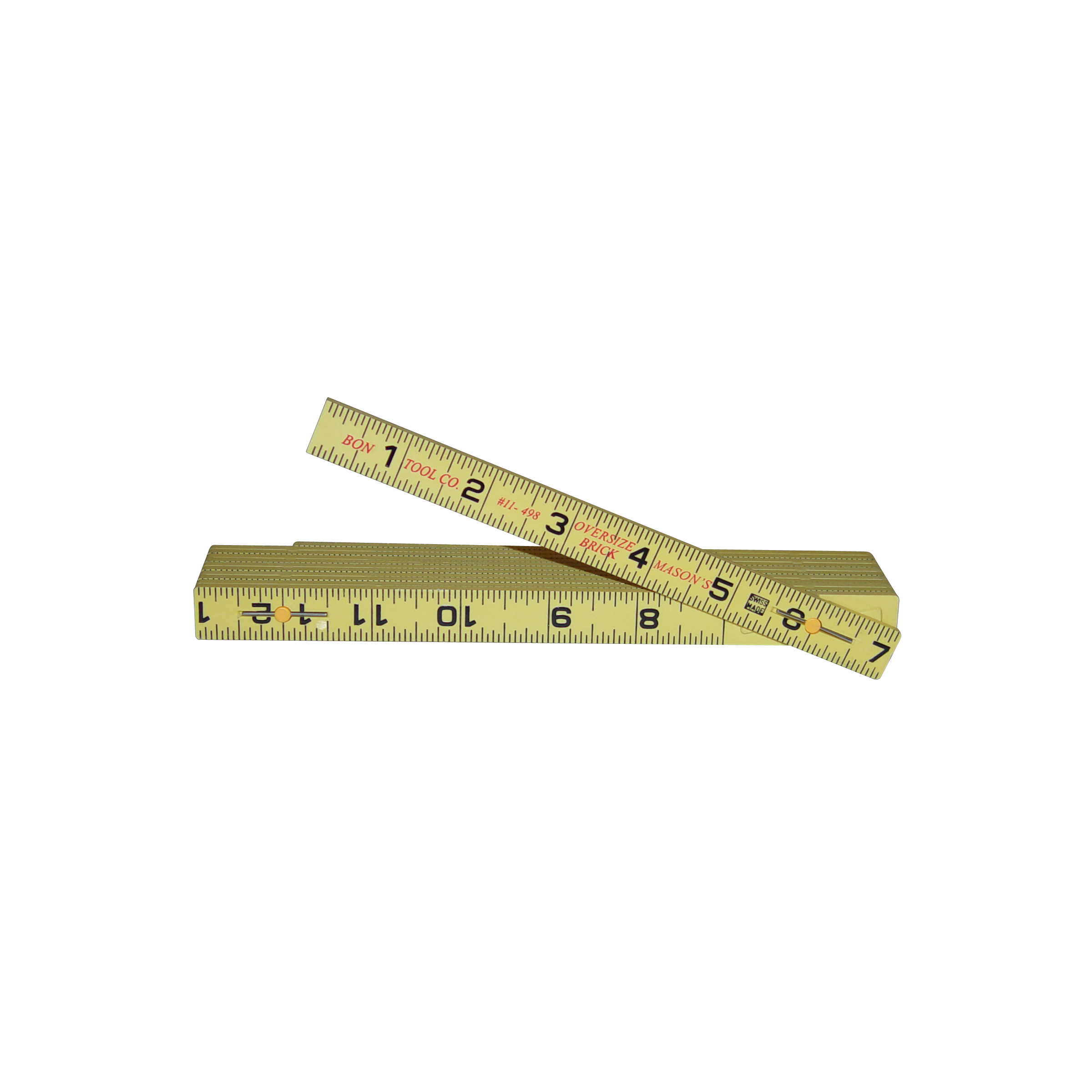 product: Bon Tool Fiberglass Oversize Brick Rule 6' shown