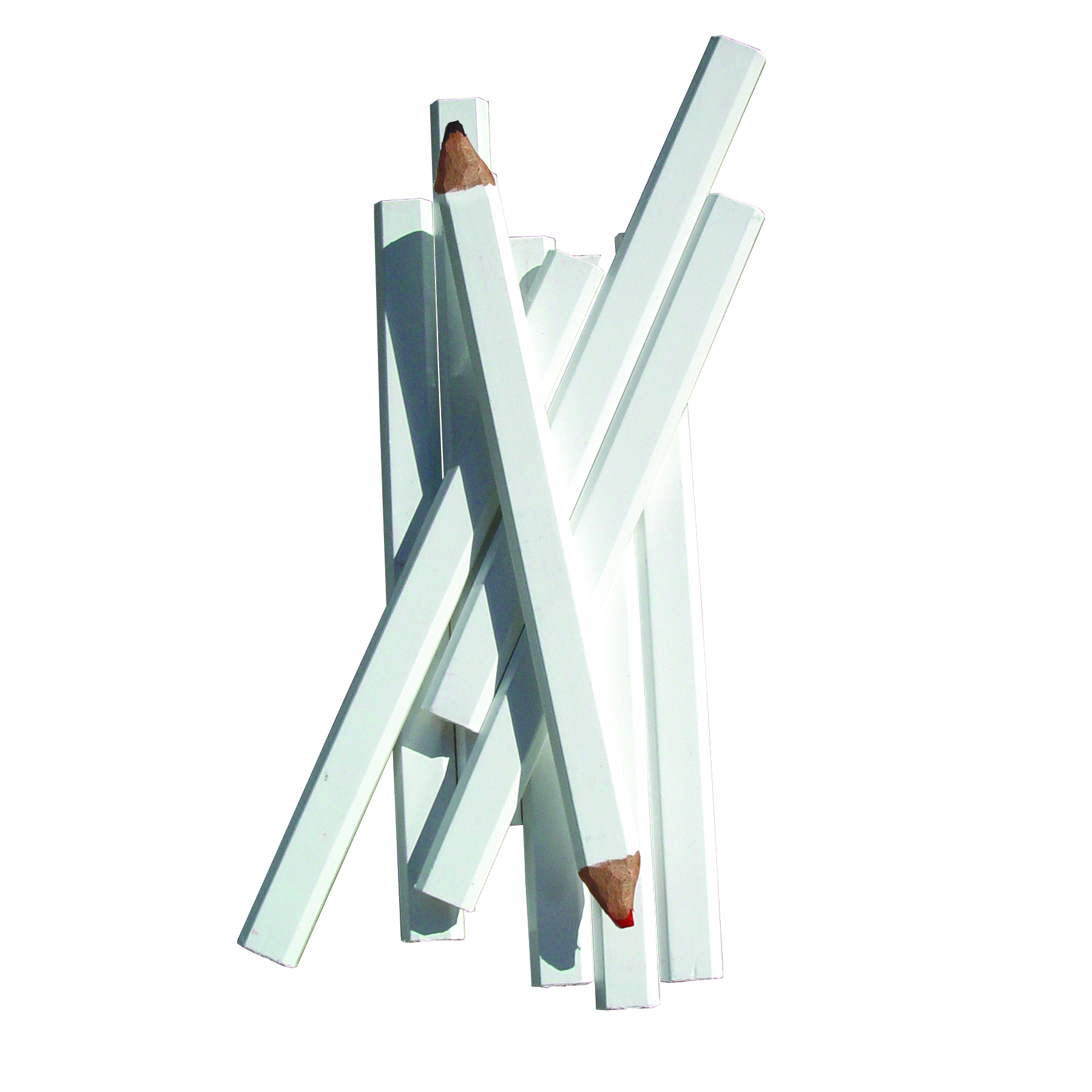 product: Bon Tool Carpenter Pencil White Casing Medium Red/Black Lead Pack of 72 shown