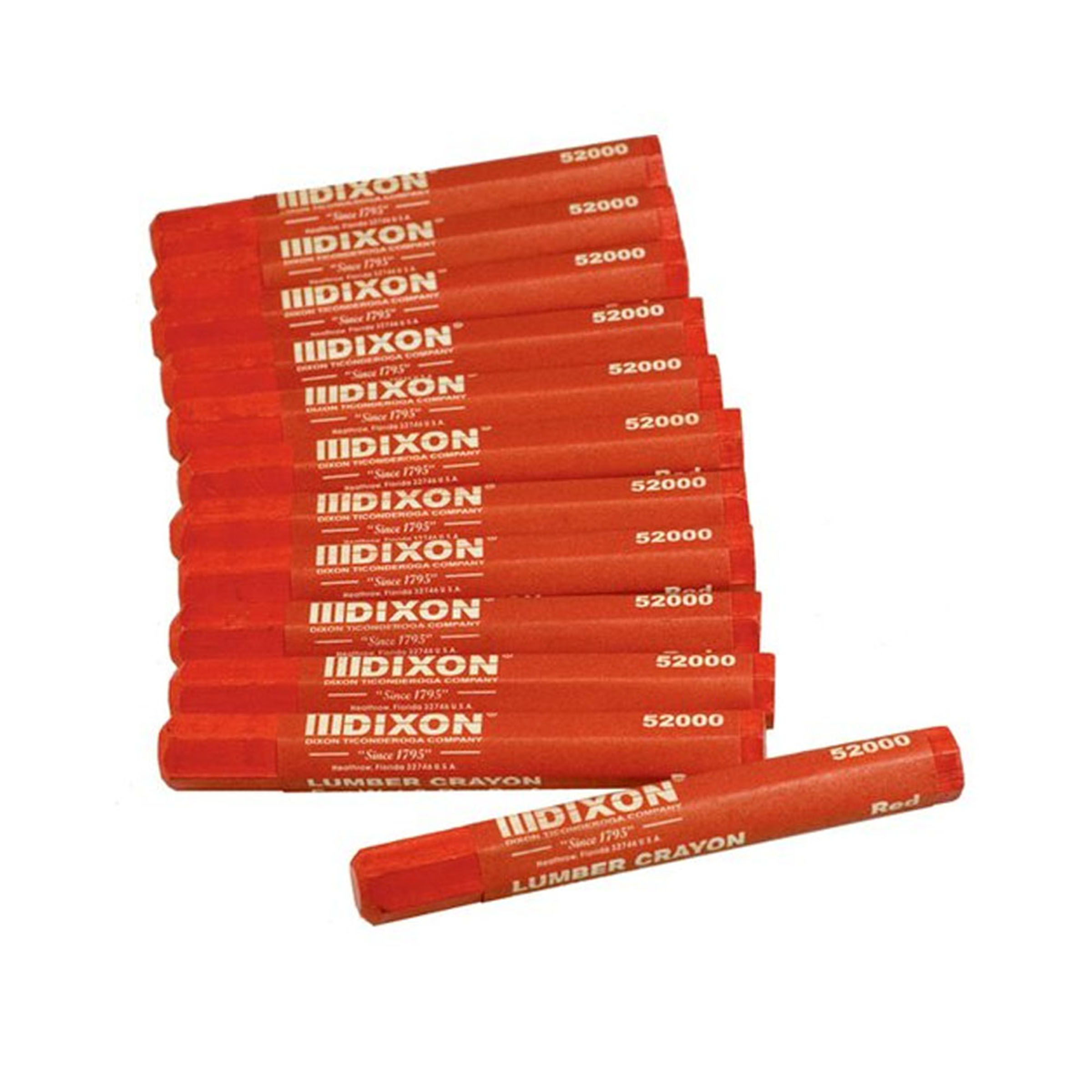 product: Bon Tool Dixon Lumber Crayon Red Pack of 12 shown