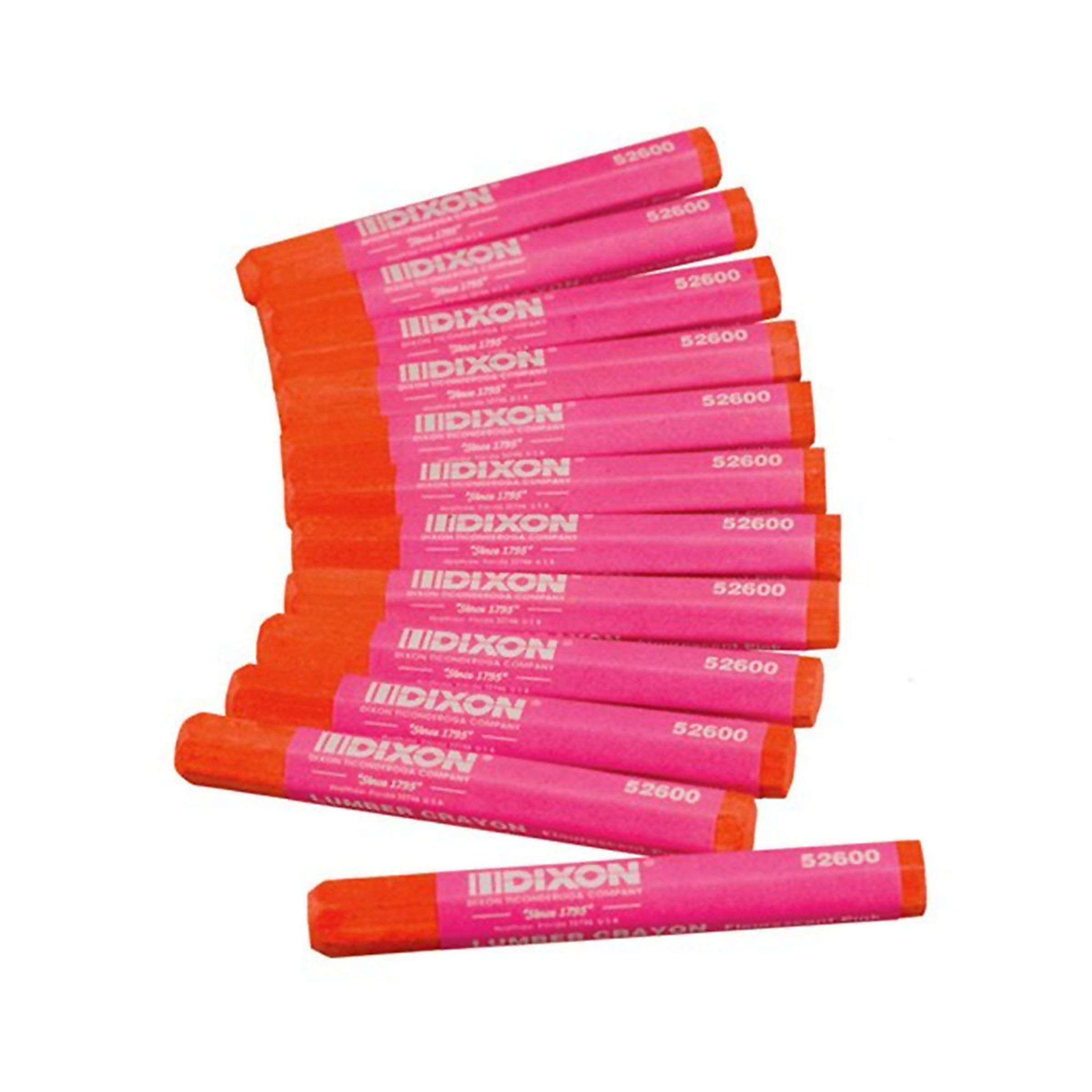 product: Bon Tool Dixon Lumber Crayon Fluorescent Pink Pack of 12 shown