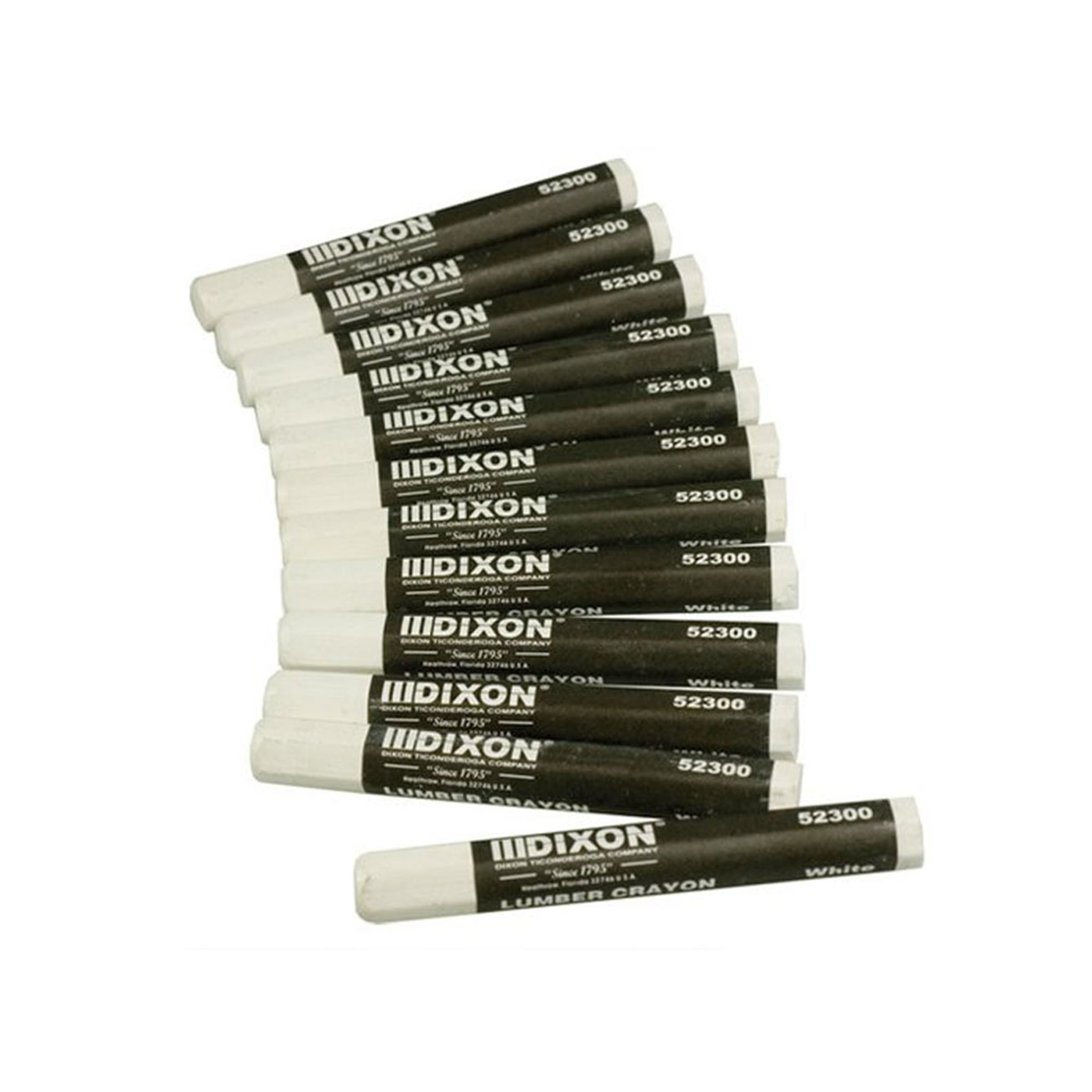 product: Bon Tool Dixon Lumber Crayon White Pack of 12 shown