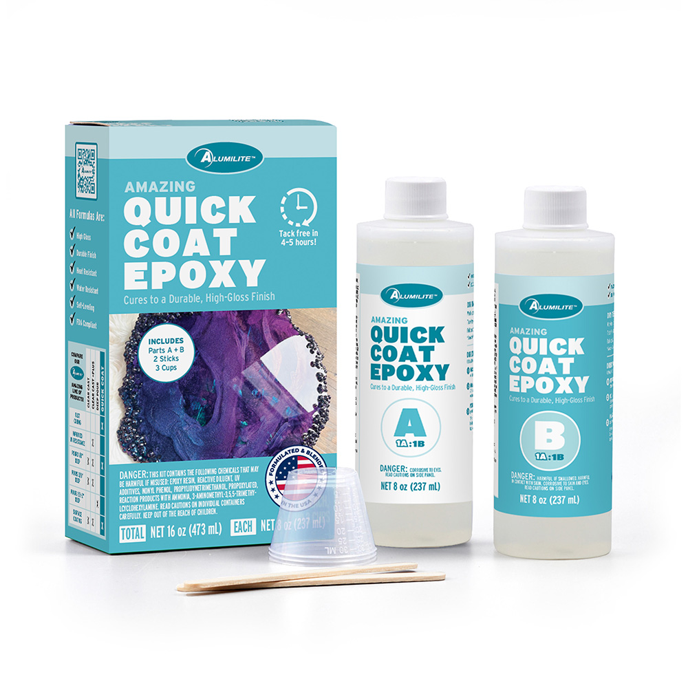 product: Alumilite Amazing Quick Coat Epoxy Kit - 16 oz shown