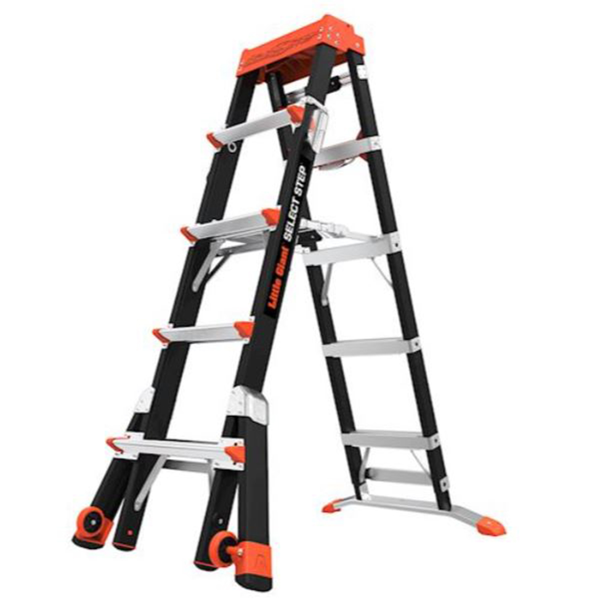product: Little Giant Ladders Select Step 5'-8' Adjustable Stepladder shown