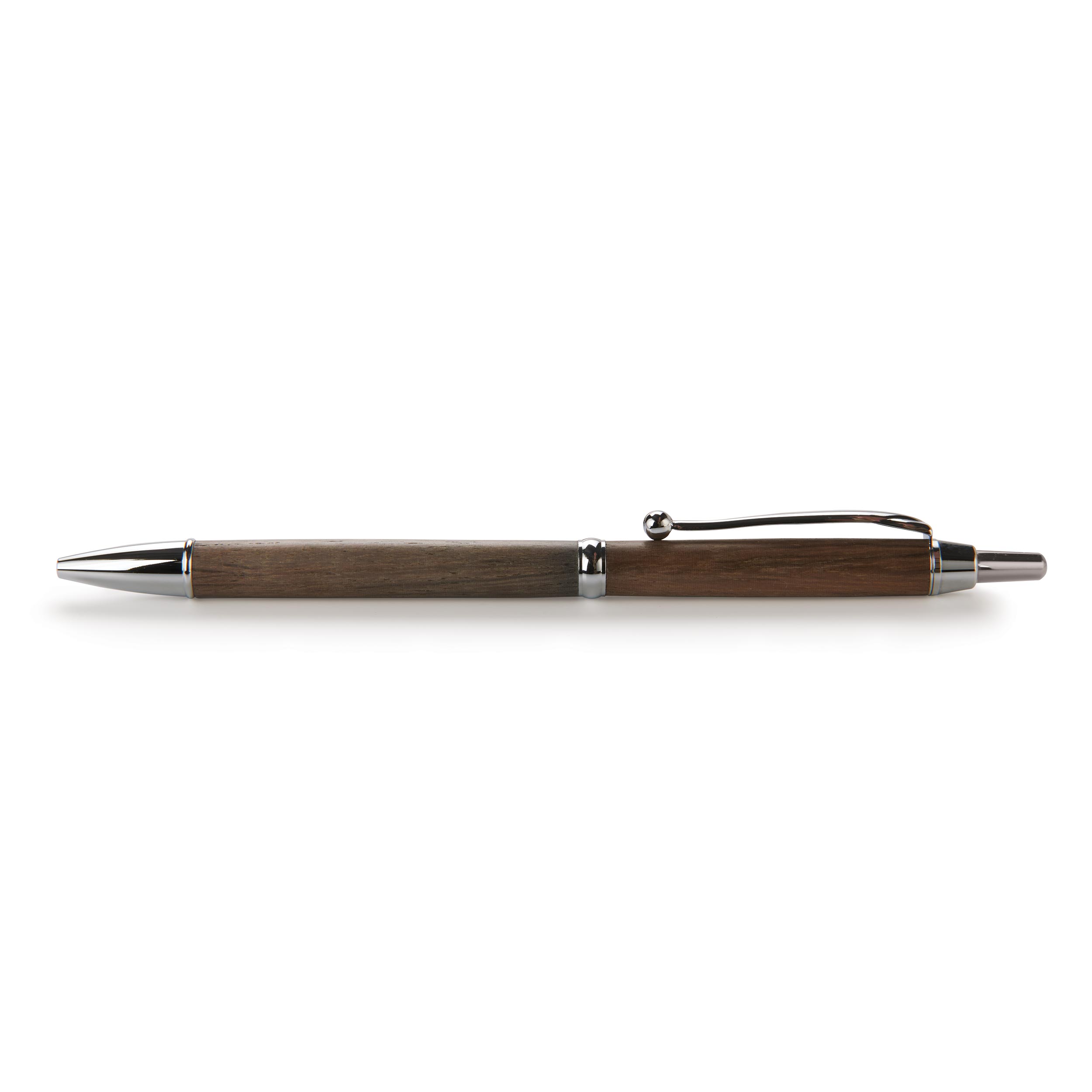 product: WoodRiver Slim Style Schmidt Click Mechanism Ballpoint Pen Kit - Chrome - 7 mm shown