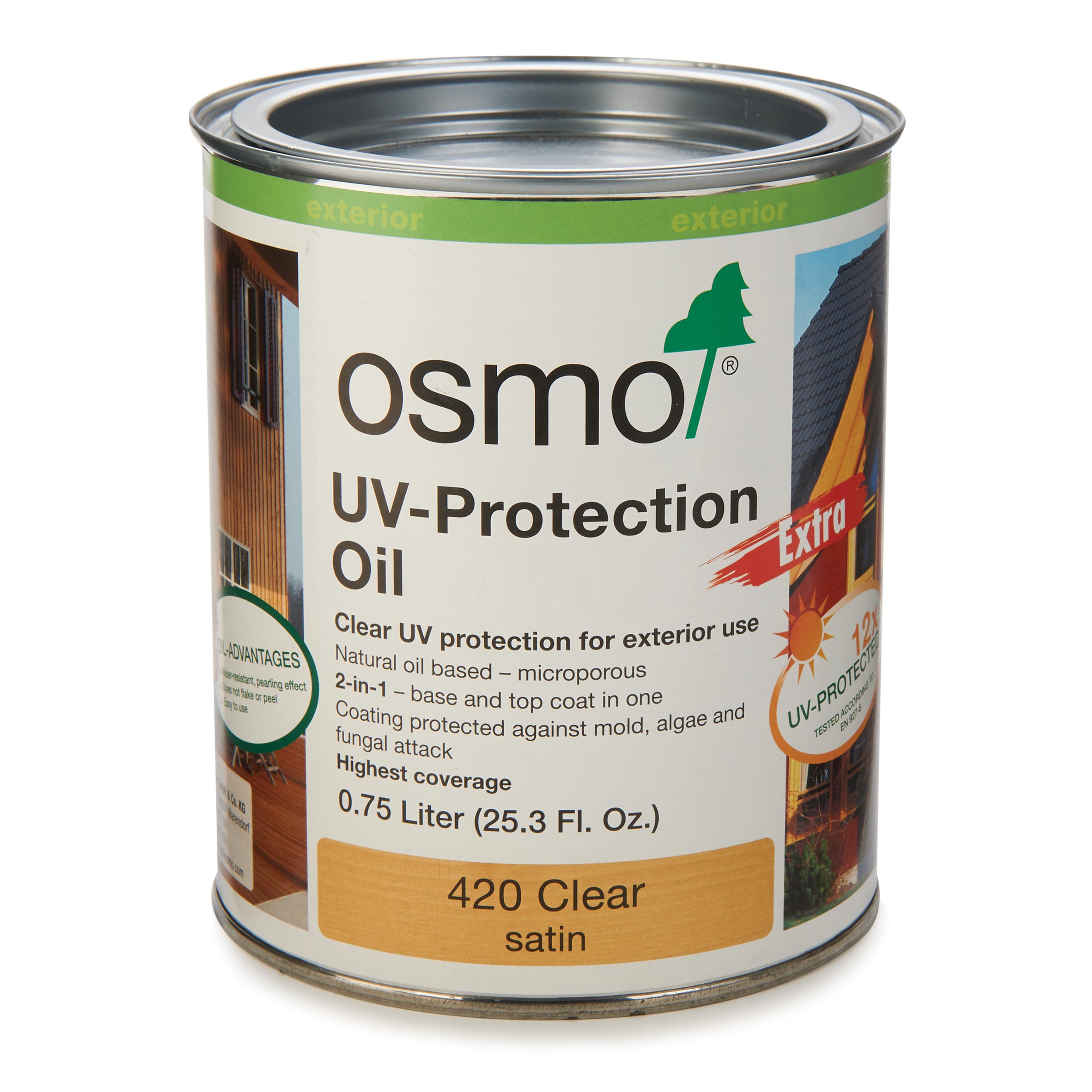 product: osmo UV Protection Oil - 420 Clear Extra - Satin - .75 L shown