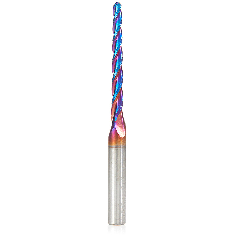 product: Amana Tool 46284-K 2D/3D Carving 1 Deg Tapered Angle Ball Nose Triple Flute Router Bit 1/8