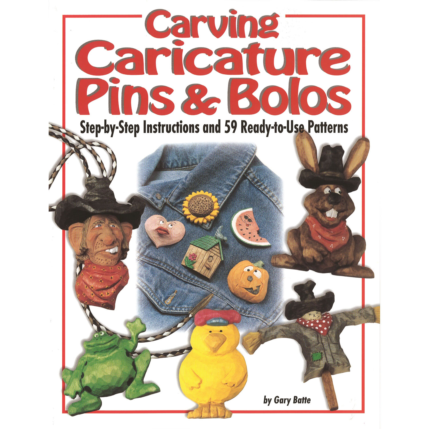 product: Fox Chapel Carving Caricature Pins and Bolos shown