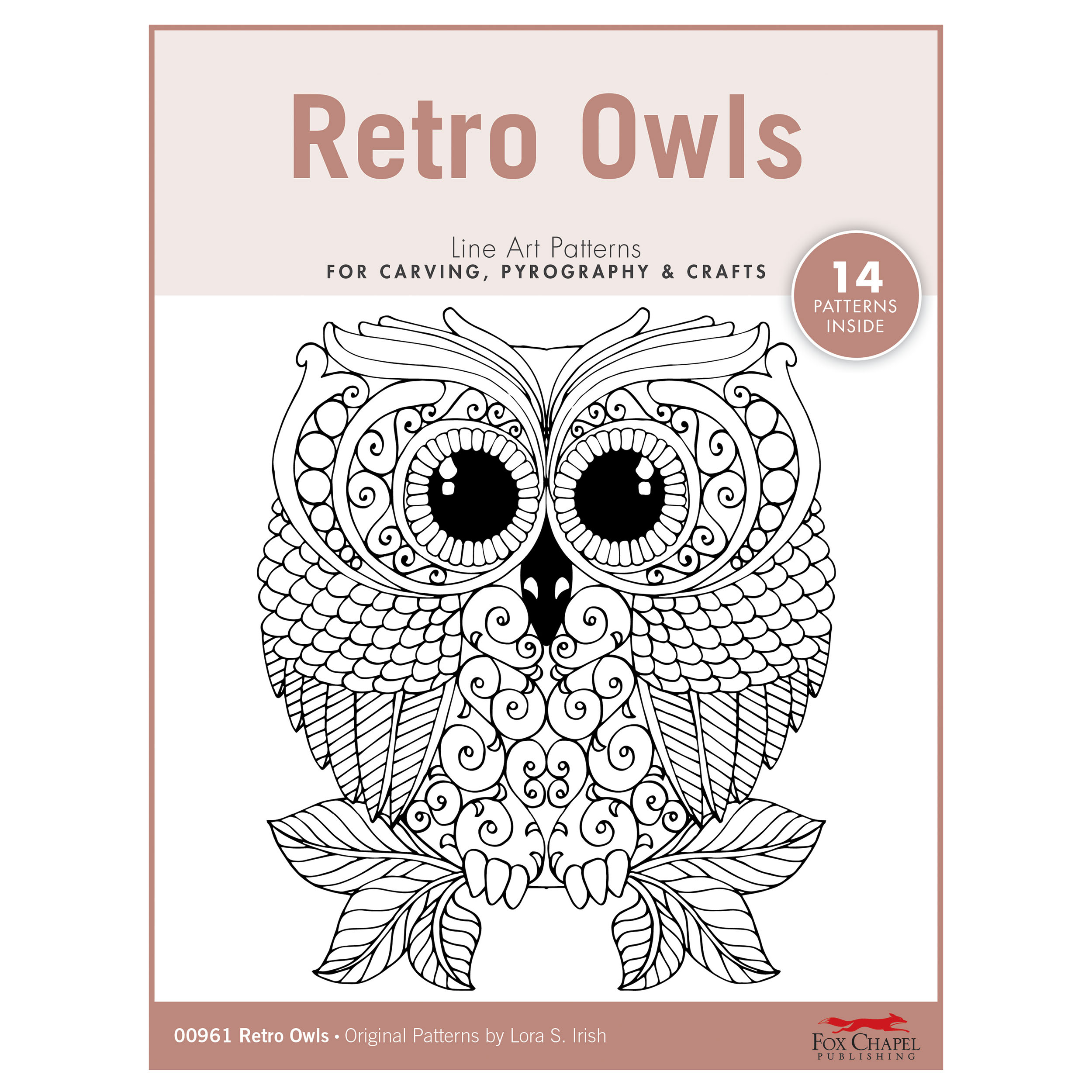 product: Fox Chapel Retro Owls Pattern Pack shown
