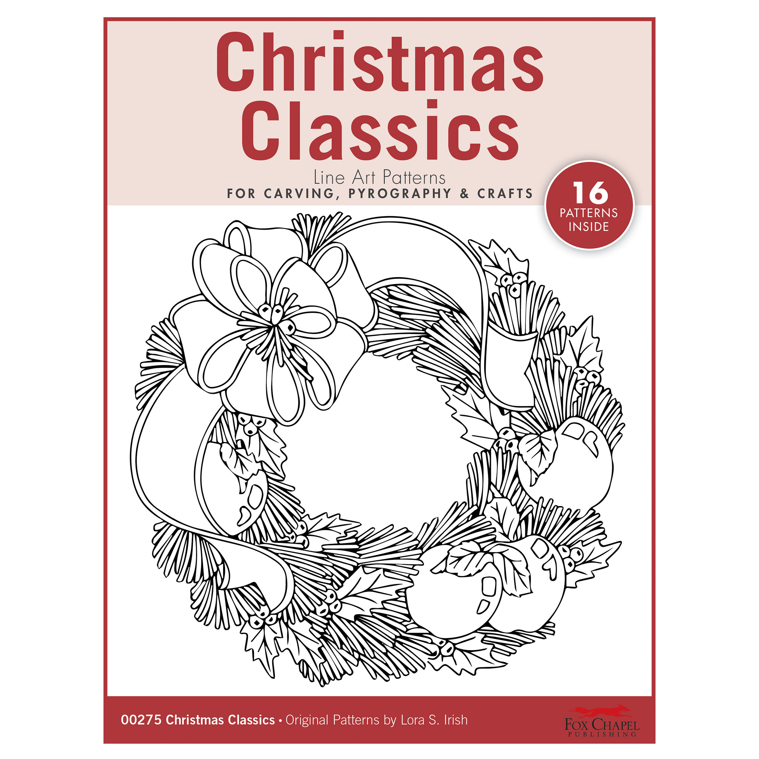 product: Fox Chapel Christmas Classics Carving Patterns Pack shown