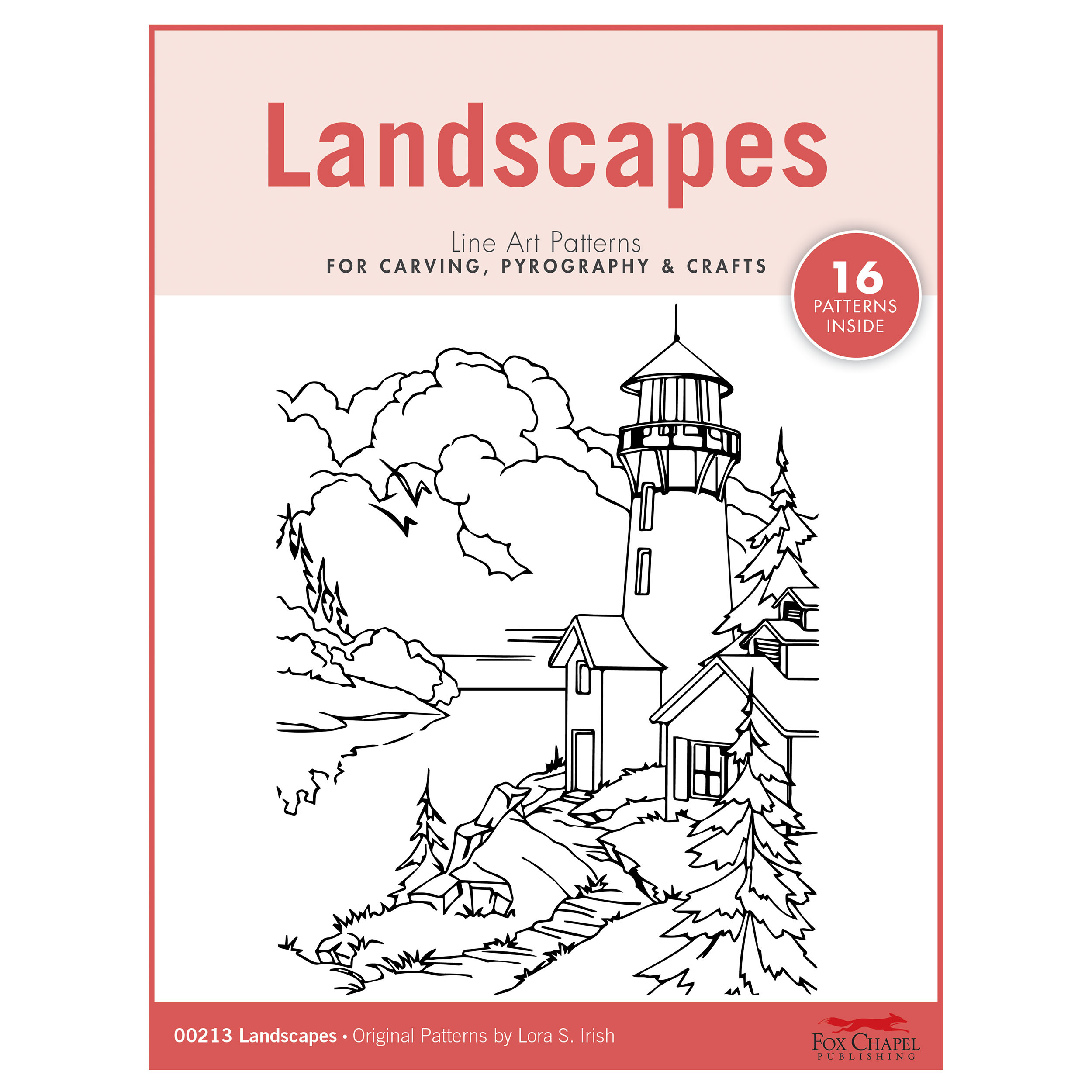 product: Fox Chapel Landscapes Carving Patterns Pack shown