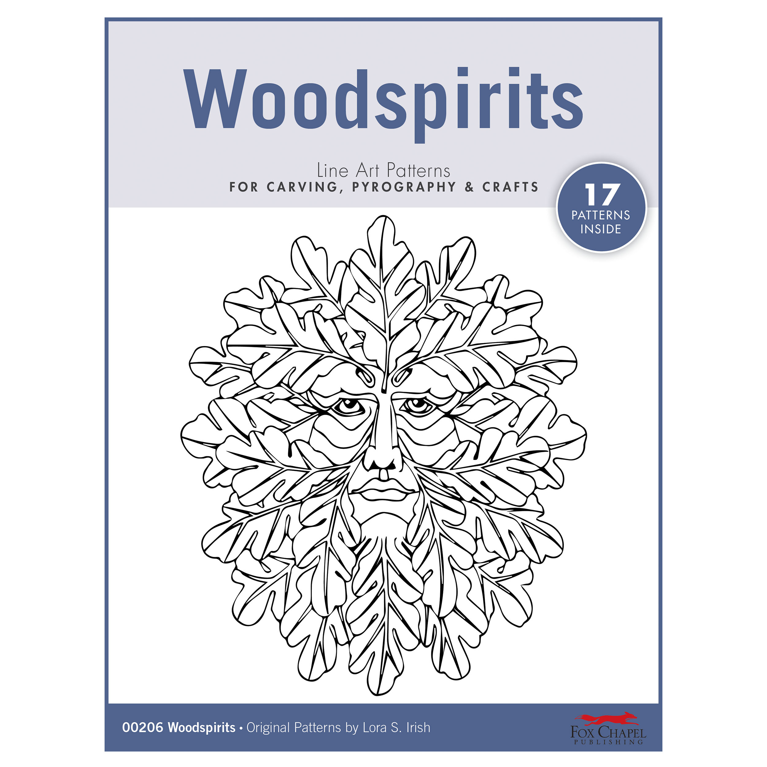 product: Fox Chapel Woodspirits Carving Patterns shown