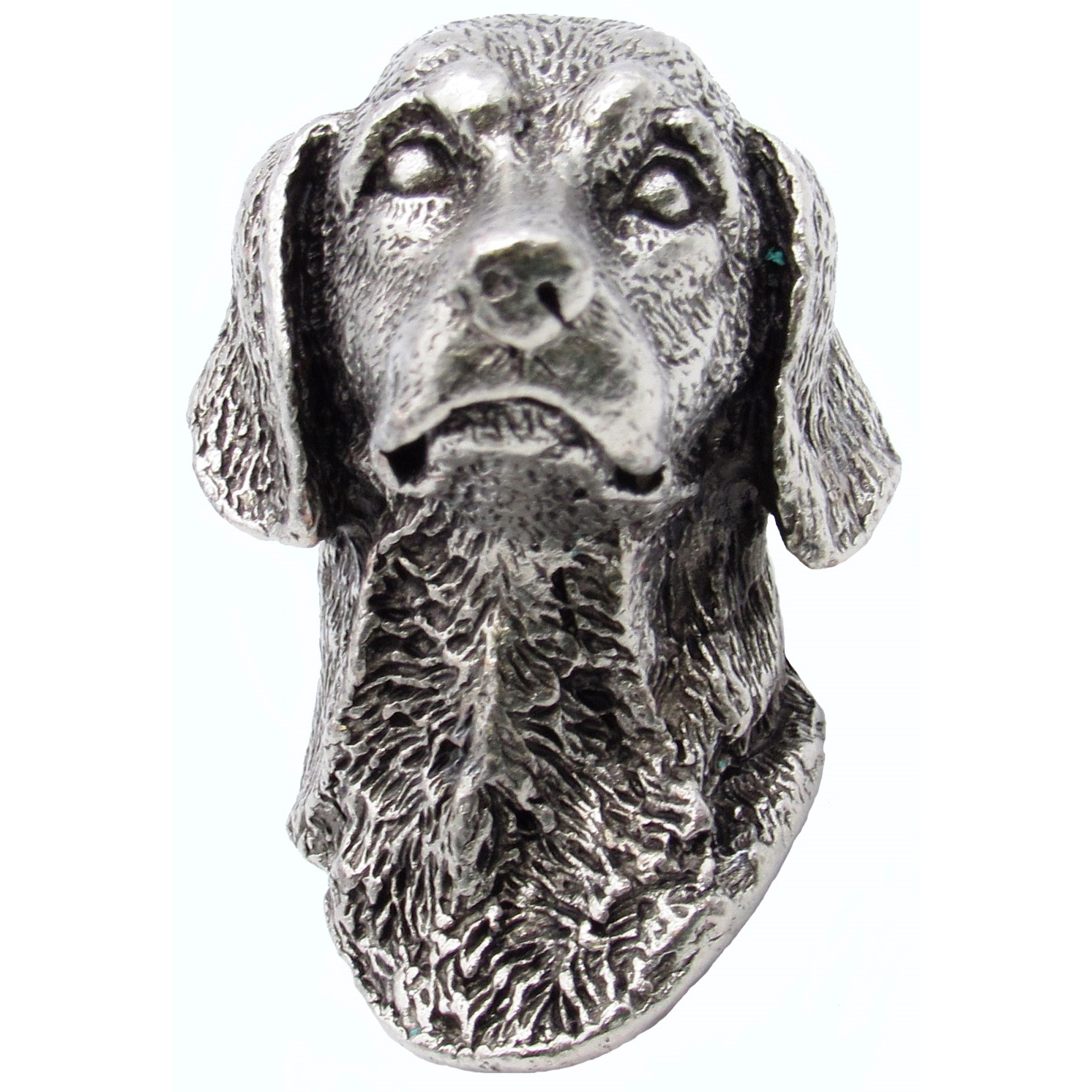 product: Buck Snort Lodge German Short Hair Knob Pewter Oxide shown