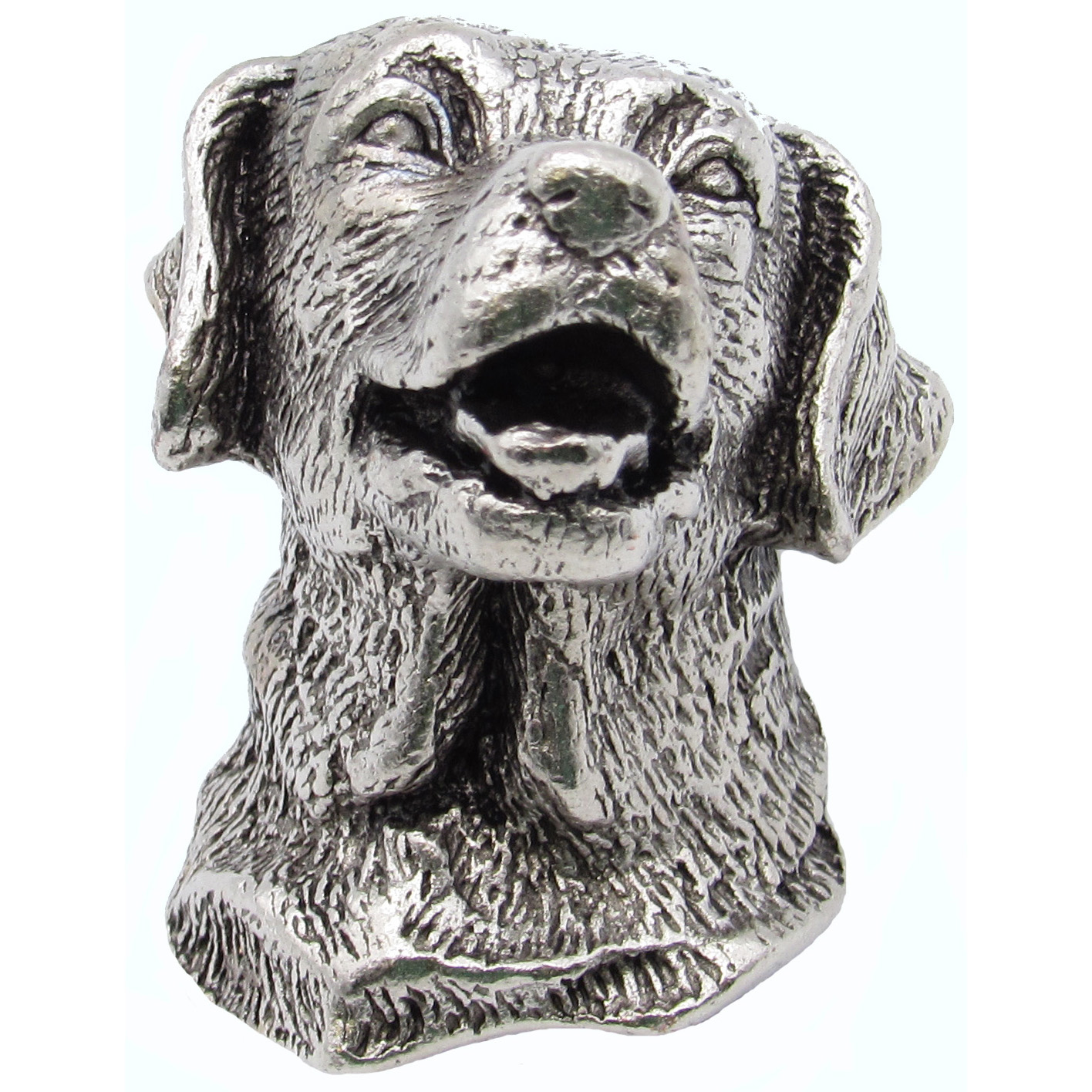 product: Buck Snort Lodge Golden Retriever Knob Pewter Oxide shown