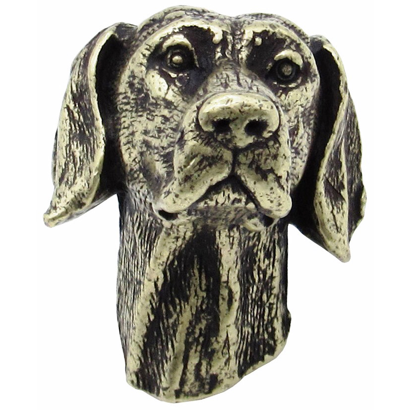 product: Buck Snort Lodge Beagle Knob Brass Oxide shown
