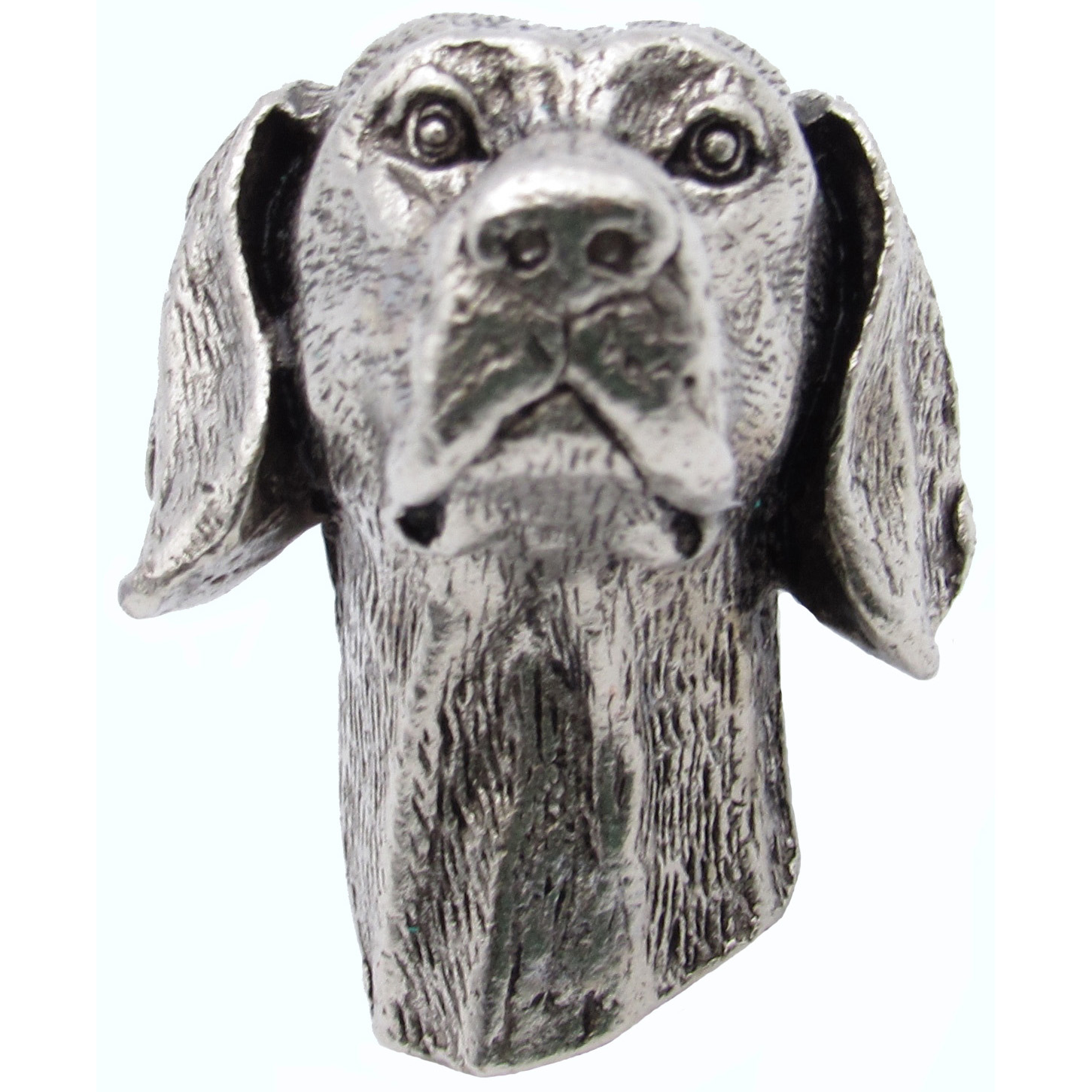 product: Buck Snort Lodge Beagle Knob Pewter Oxide shown