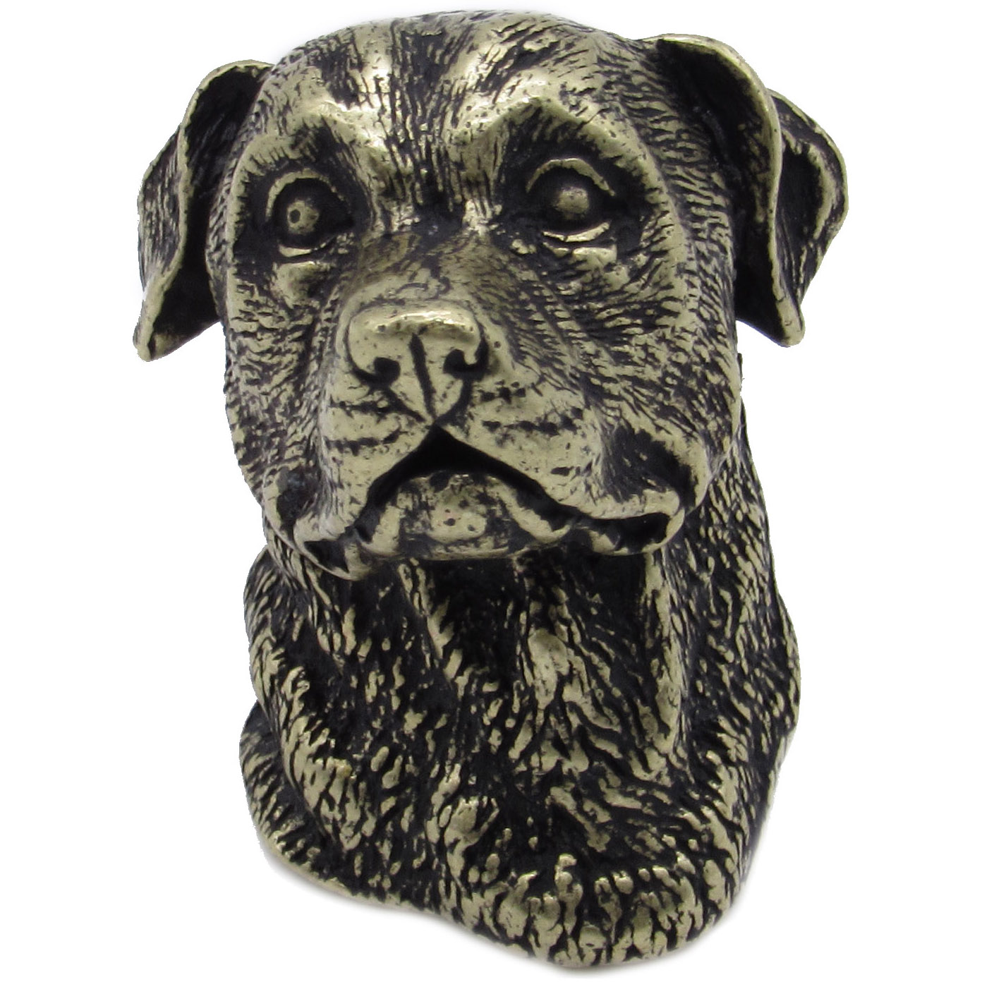 product: Buck Snort Lodge Rottweiler Knob Brass Oxide shown