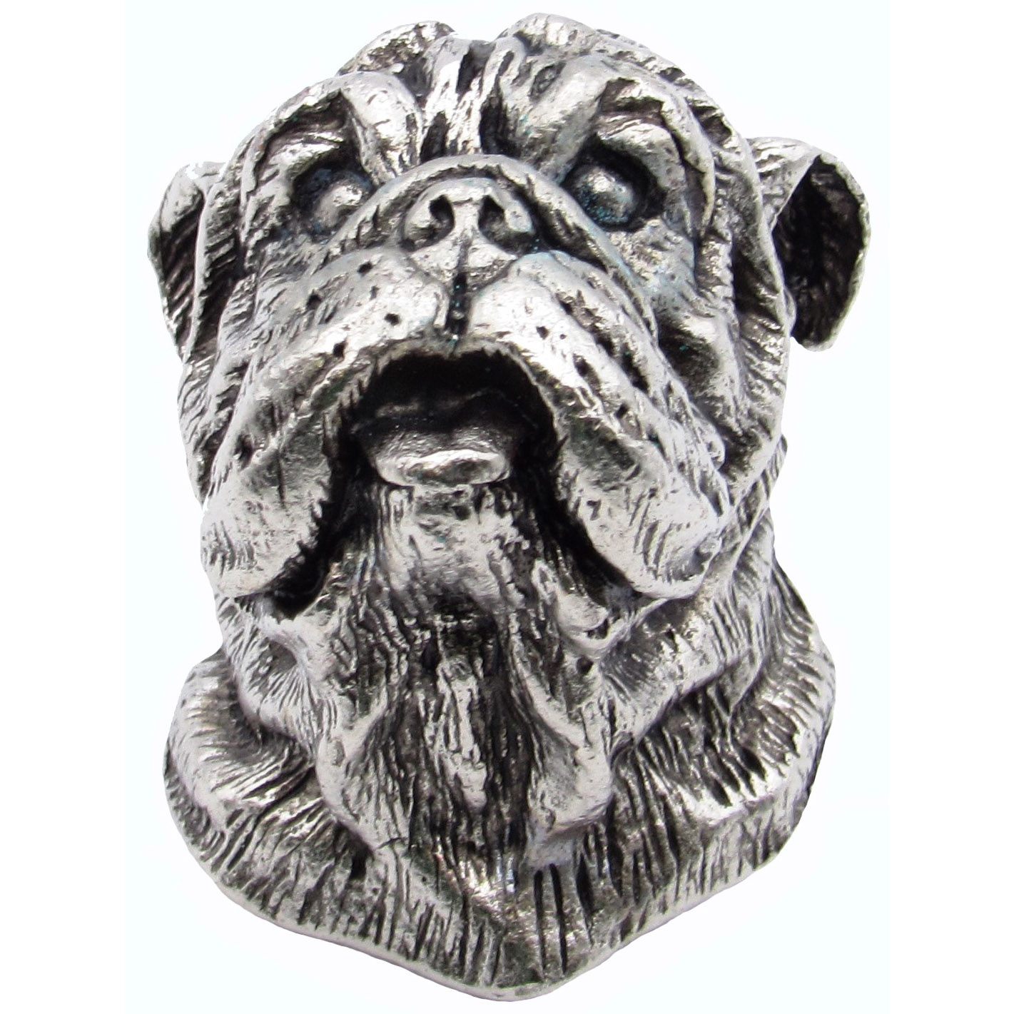 product: Buck Snort Lodge Bulldog Knob Pewter Oxide shown