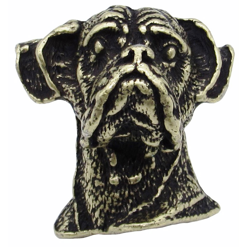 product: Buck Snort Lodge Boxer Knob Brass Oxide shown