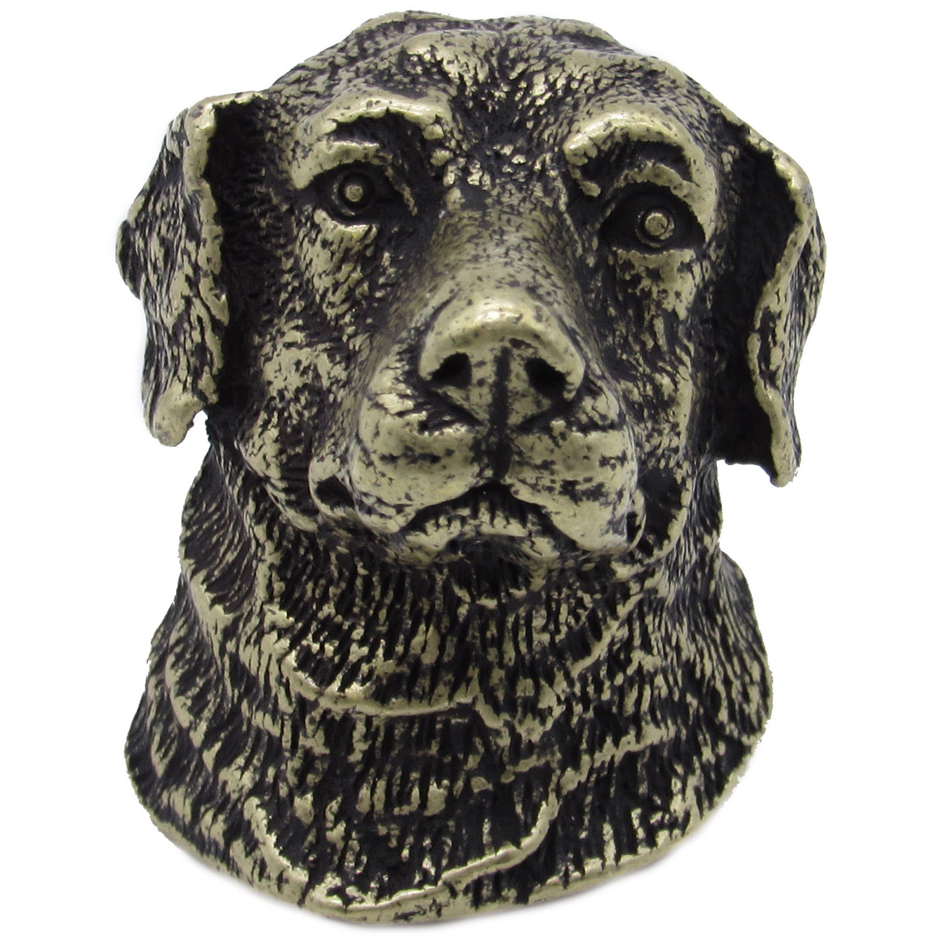 product: Buck Snort Lodge Labrador Retriever Knob Brass Oxide shown