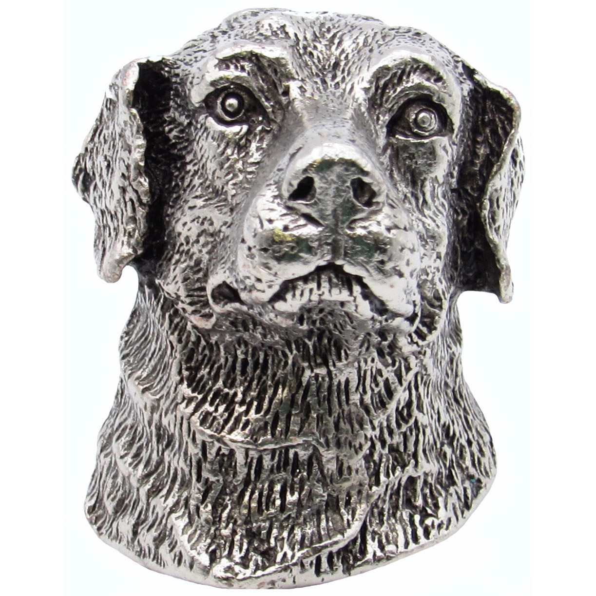 product: Buck Snort Lodge Labrador Retriever Knob Pewter Oxide shown