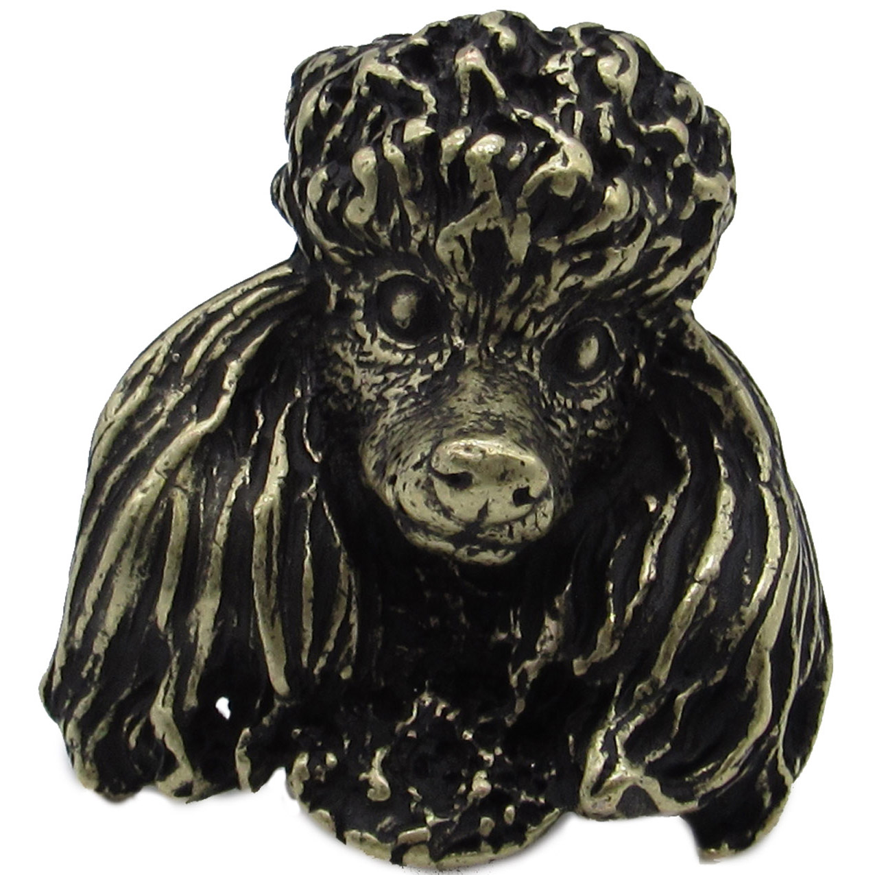 product: Buck Snort Lodge Poodle Knob Brass Oxide shown