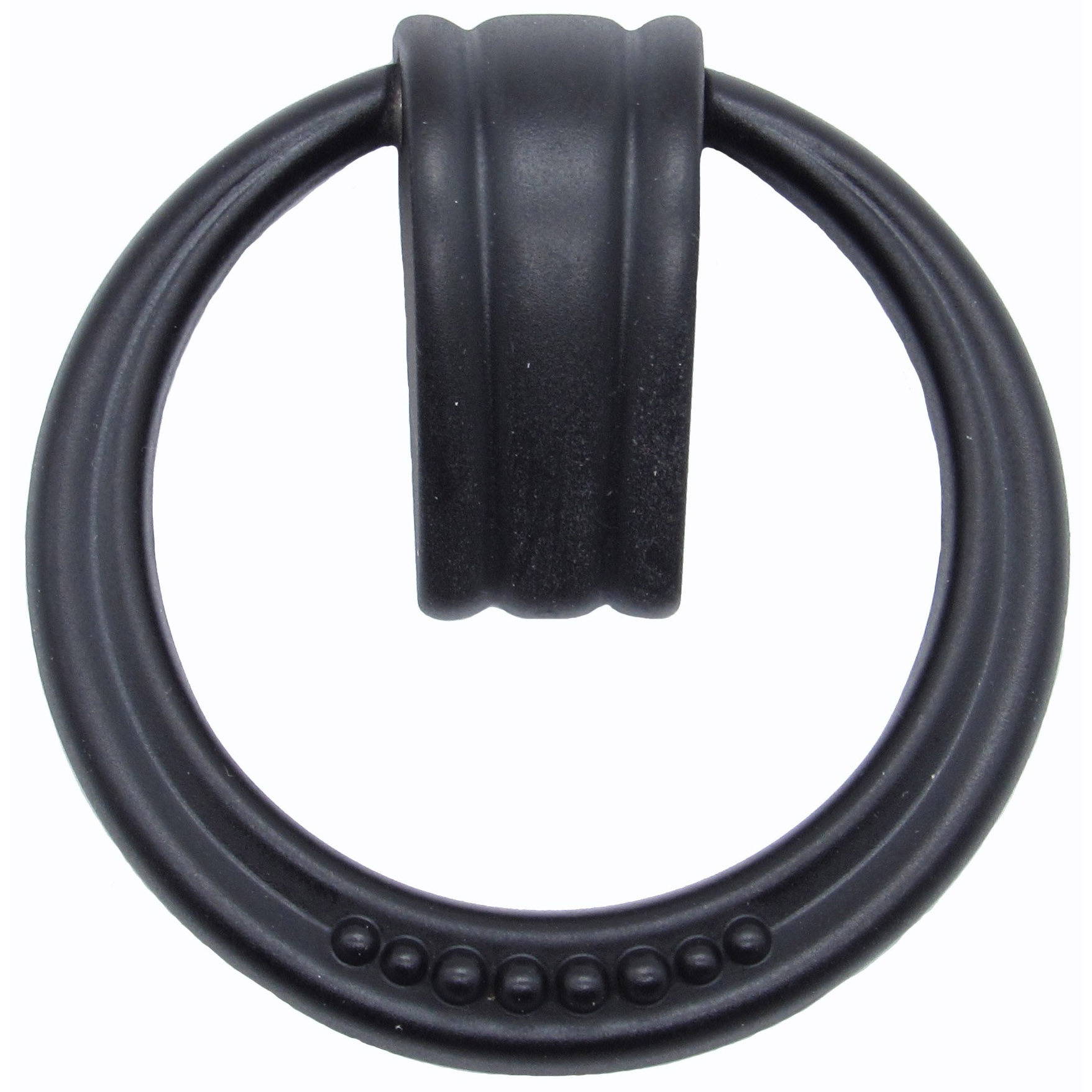 product: Buck Snort Lodge Beaded Elegance Ring Pull Matte Black shown